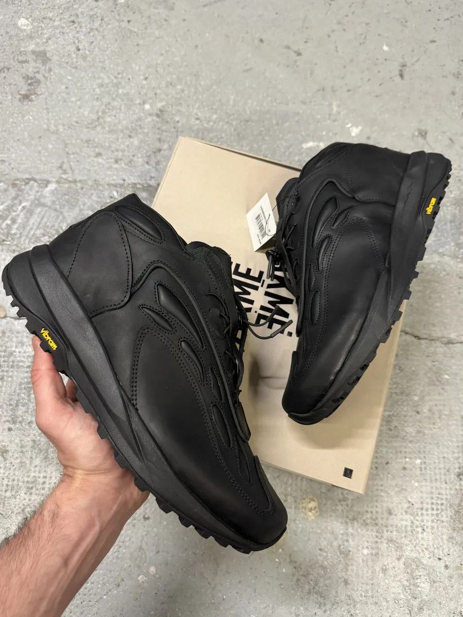 Acne Studios Acne Studios Black Akme Military Vibram Horse Leather Sneakers Size US 11 / EU 44 - 1 Thumbnail