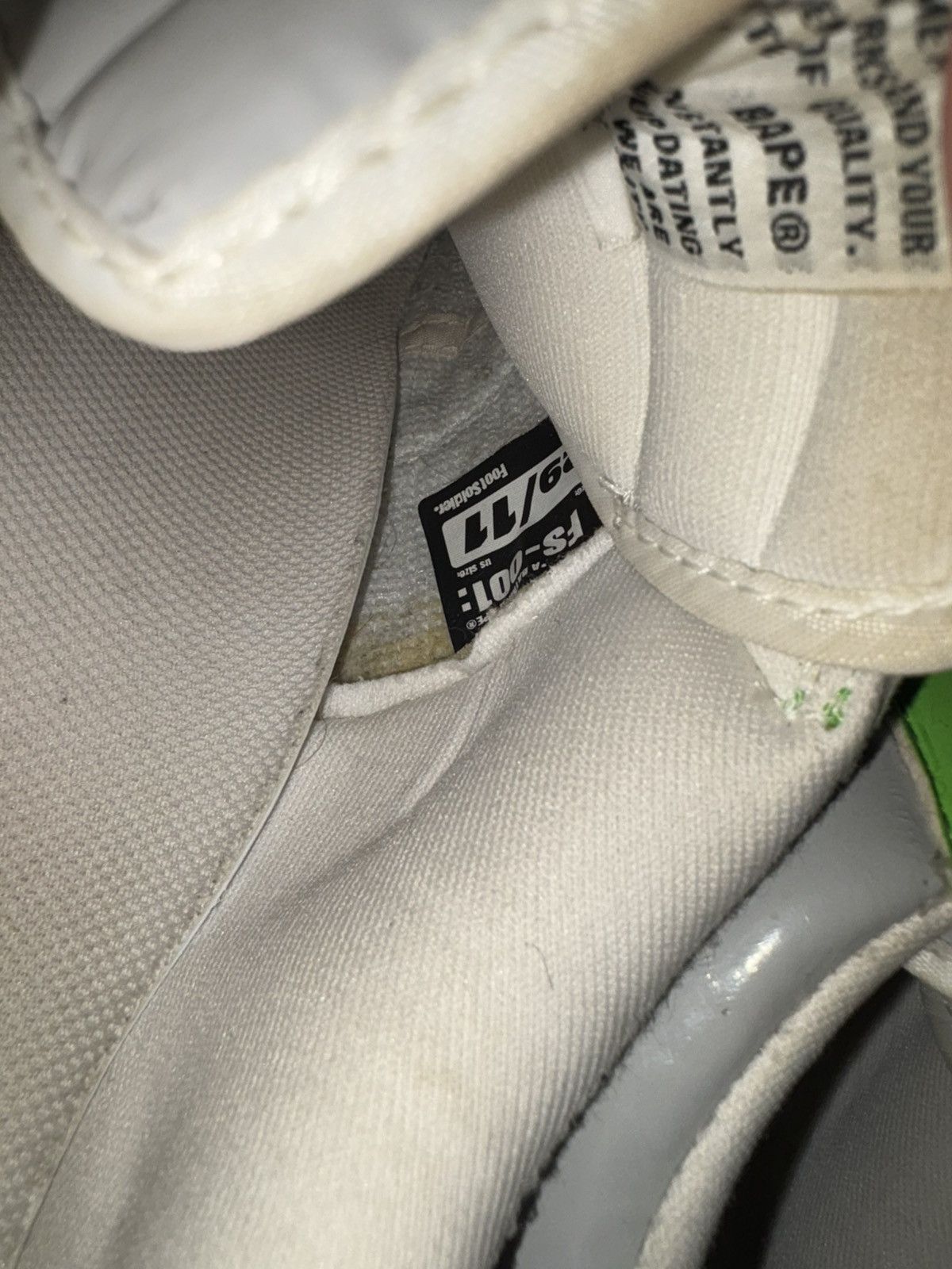 Bape Bapesta FS-001 Low ‘Grey Lime Green’ 2005 Size US 11 / EU 44 - 9 Thumbnail