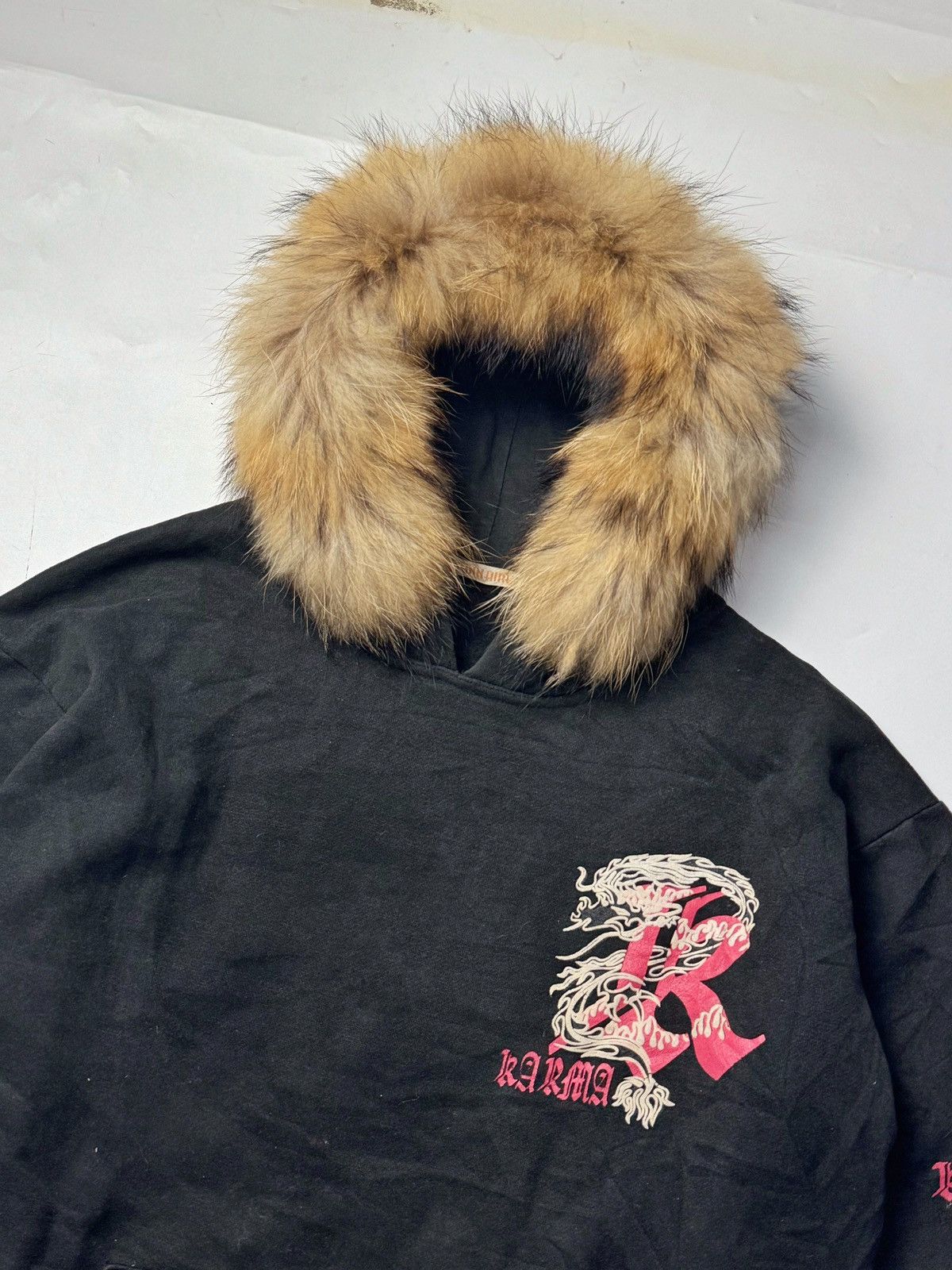 If Six Was Nine × Japanese Brand × Le Grande Bleu (L.G.B.) FUR HOODED TRIBAL DRAGON KARMA JAPANESE Size US L / EU 52-54 / 3 - 4 Thumbnail