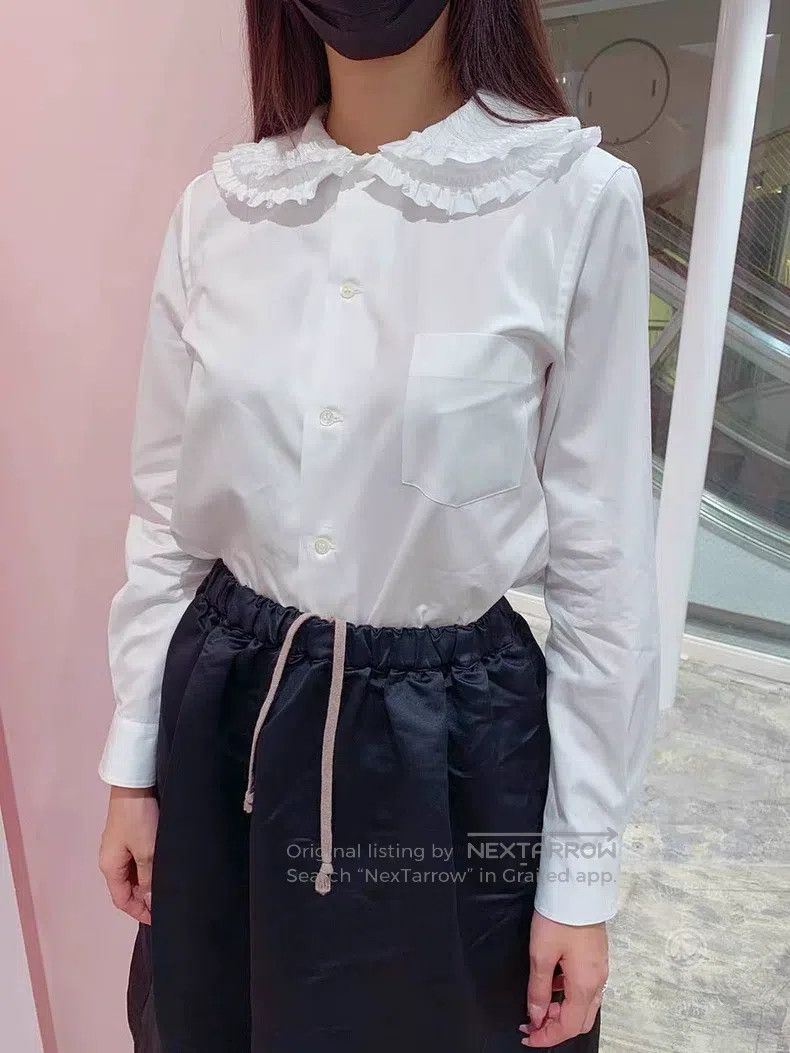 Comme des Garcons Comme Des Garcons Cotton Pleated Collar Shirt Size XS / US 0-2 / IT 36-38 - 1 Thumbnail