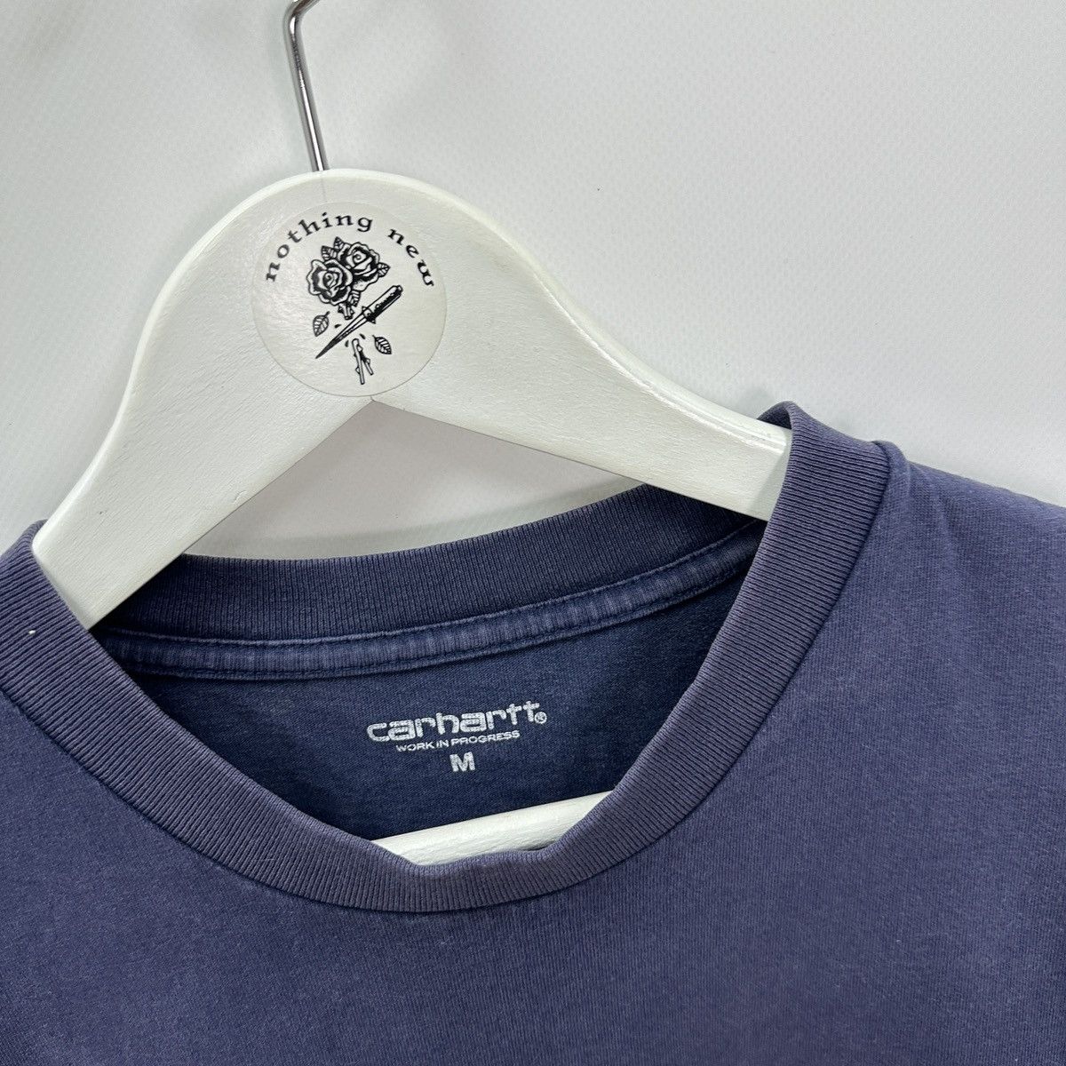 Carhartt Vintage 00s Carhartt WIP big logo washed tee Knowledge y2k Size US M / EU 48-50 / 2 - 5 Thumbnail