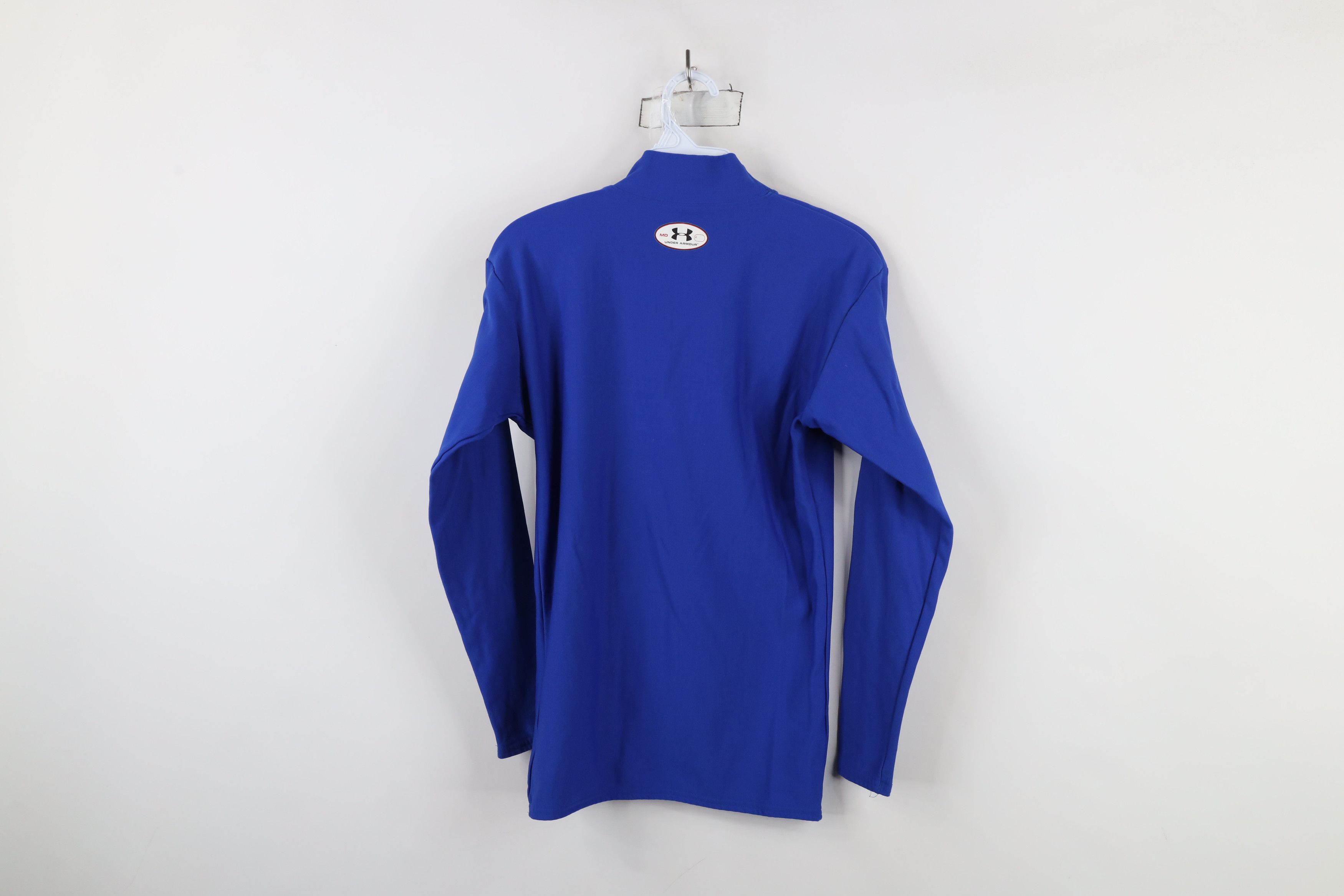 Under Armour × Vintage Under Armour Compression Mock Neck Long Sleeve T-Shirt Blue Size US M / EU 48-50 / 2 - 11 Thumbnail