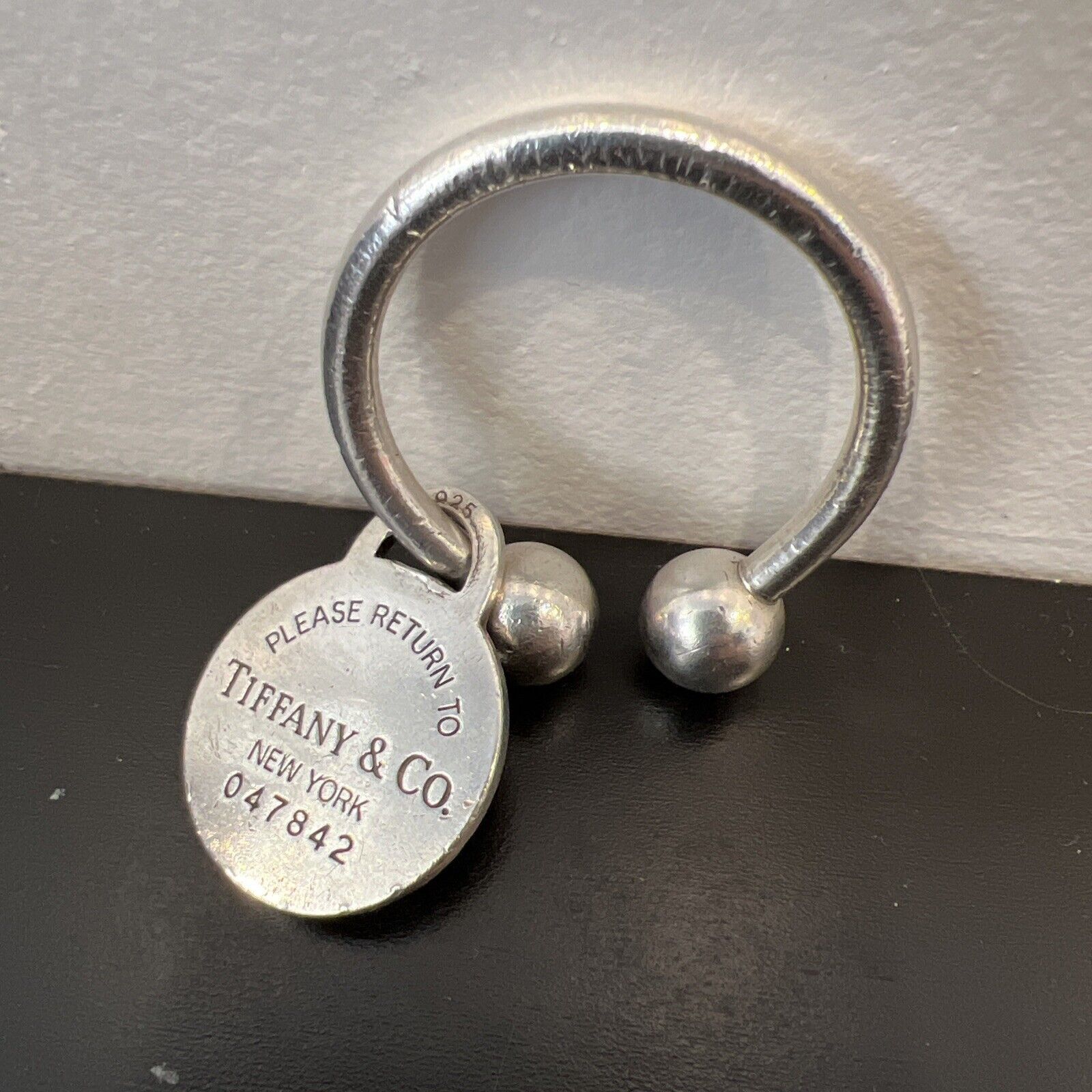 Tiffany & Co. Tiffany & Co Sterling Silver Keychain Round Pendant Vintage Size ONE SIZE - 1 Thumbnail