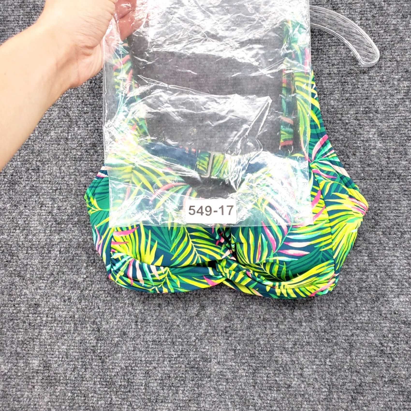 Lands' End Lands' End Bikini Top Women Green Underwired Spaghetti Strap Floral Palm Hawaiian Swimsuit 4 XS? Size S / US 4 / IT 40 - 7 Thumbnail