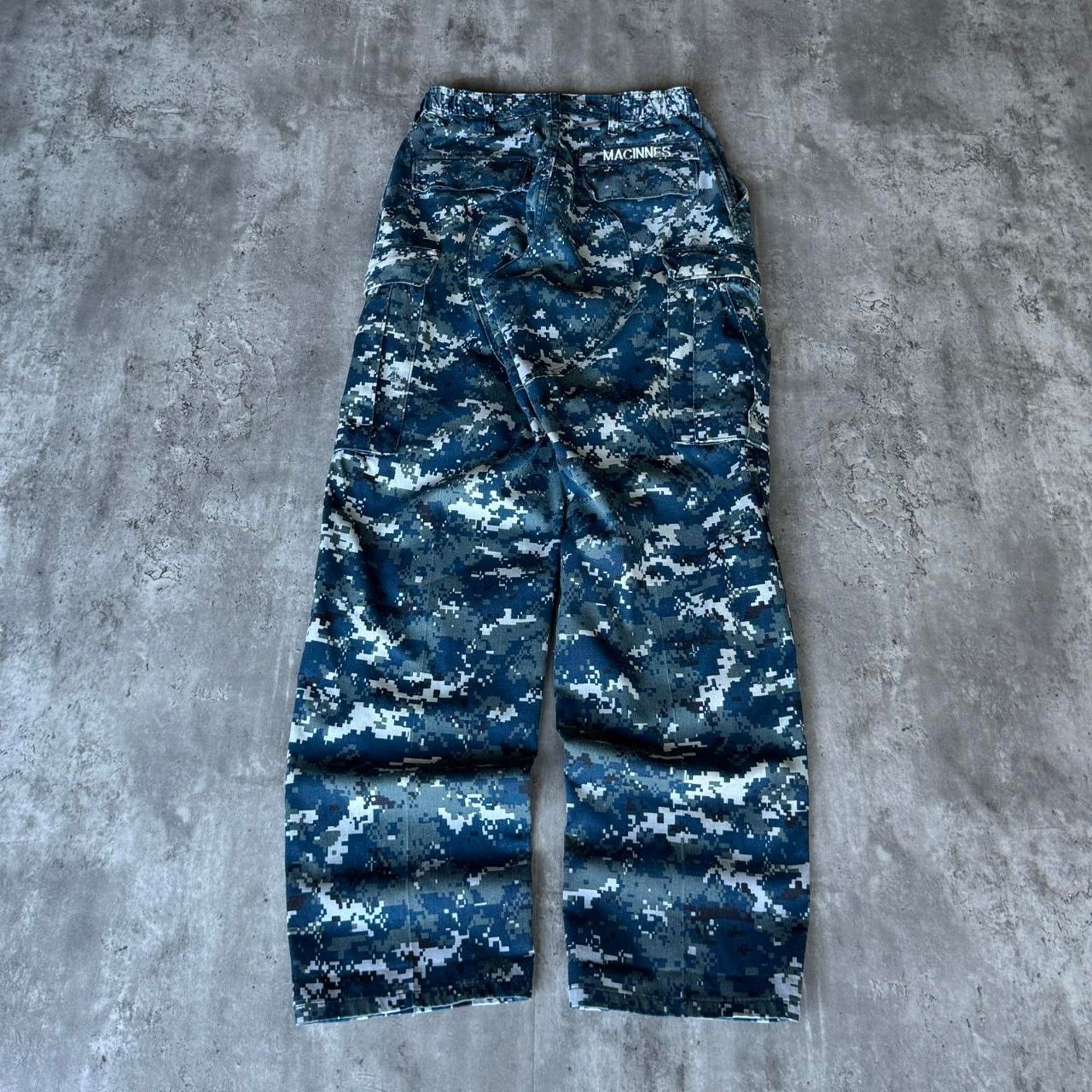 Vintage Y2K Camo Baggy Cargo Military Skater Cyber Grunge Tech Pants