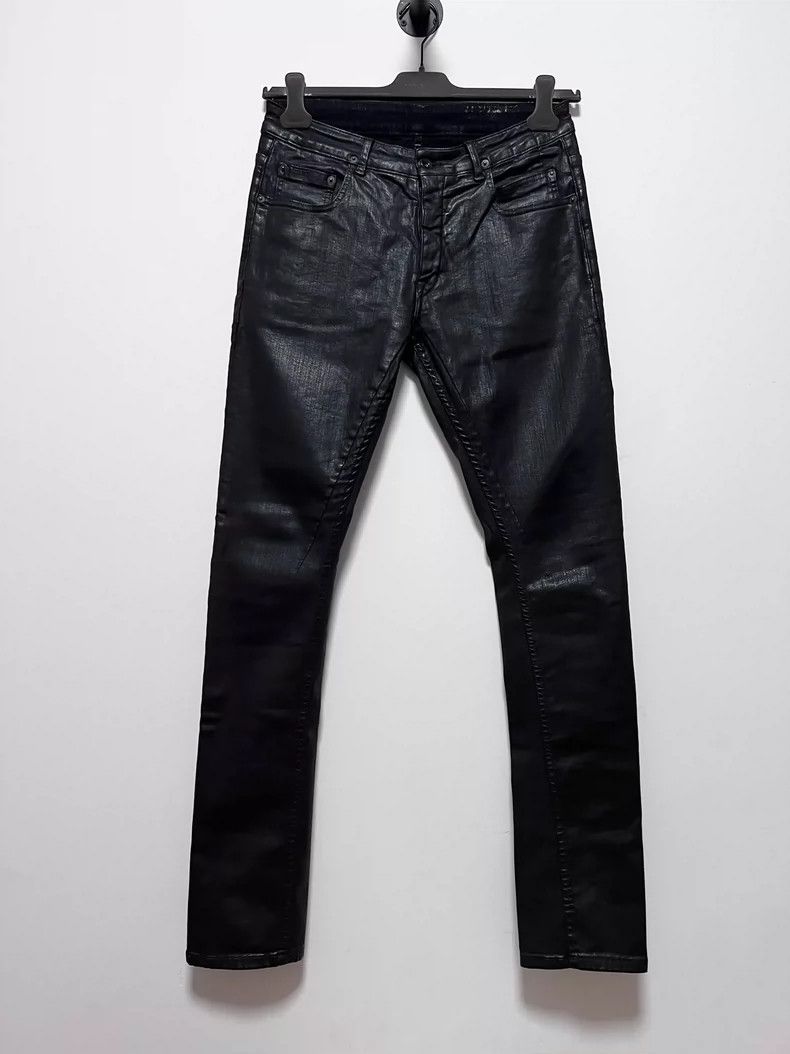 Rick Owens Rick Owens Waxed Stretch Denim Pants Size 31- DMC Size US 31 - 1 Thumbnail