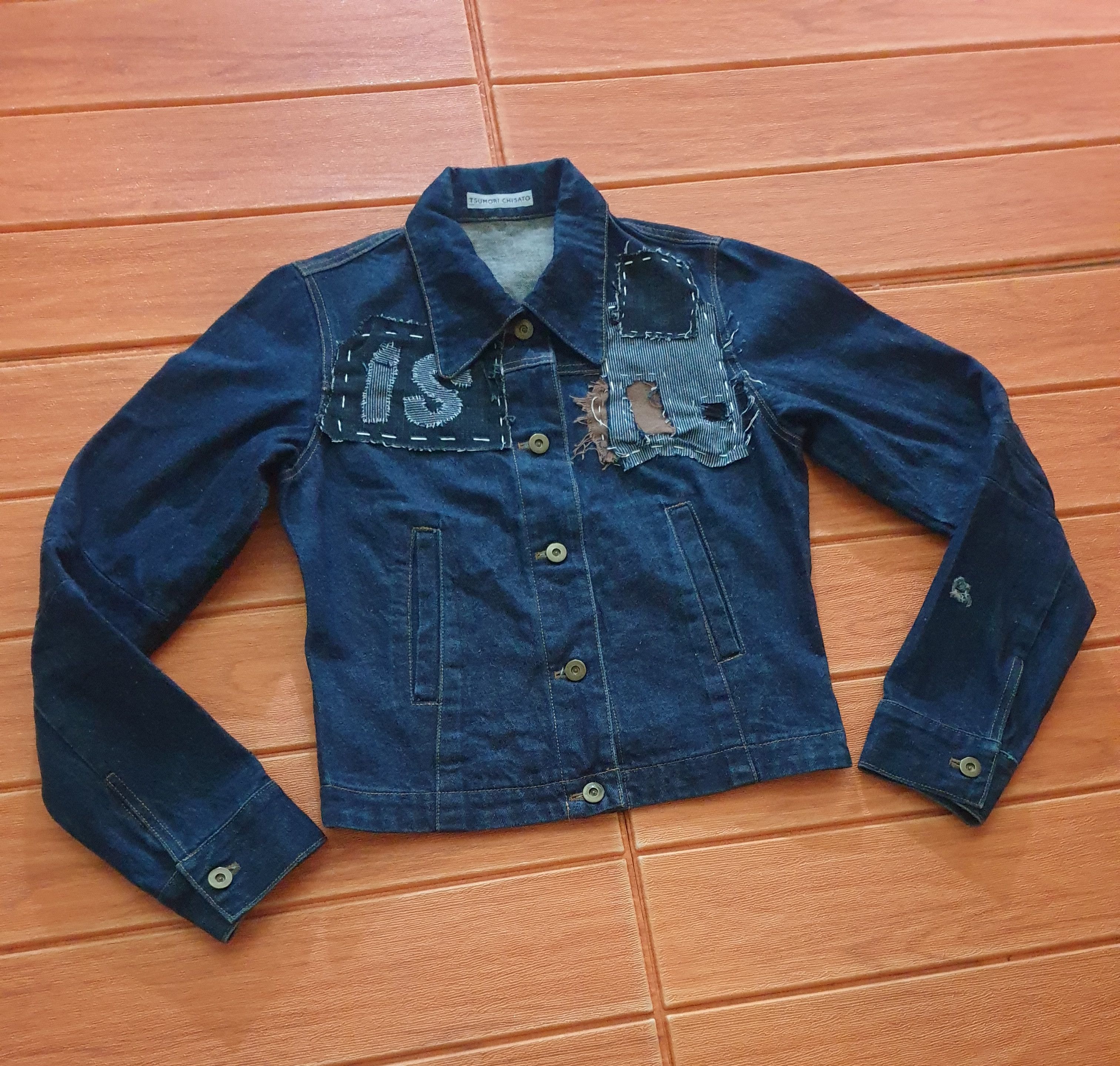 Issey Miyake 💥Tsumori Chisato custom shashiko boro denim jacket Size S / US 4 / IT 40 - 6 Thumbnail