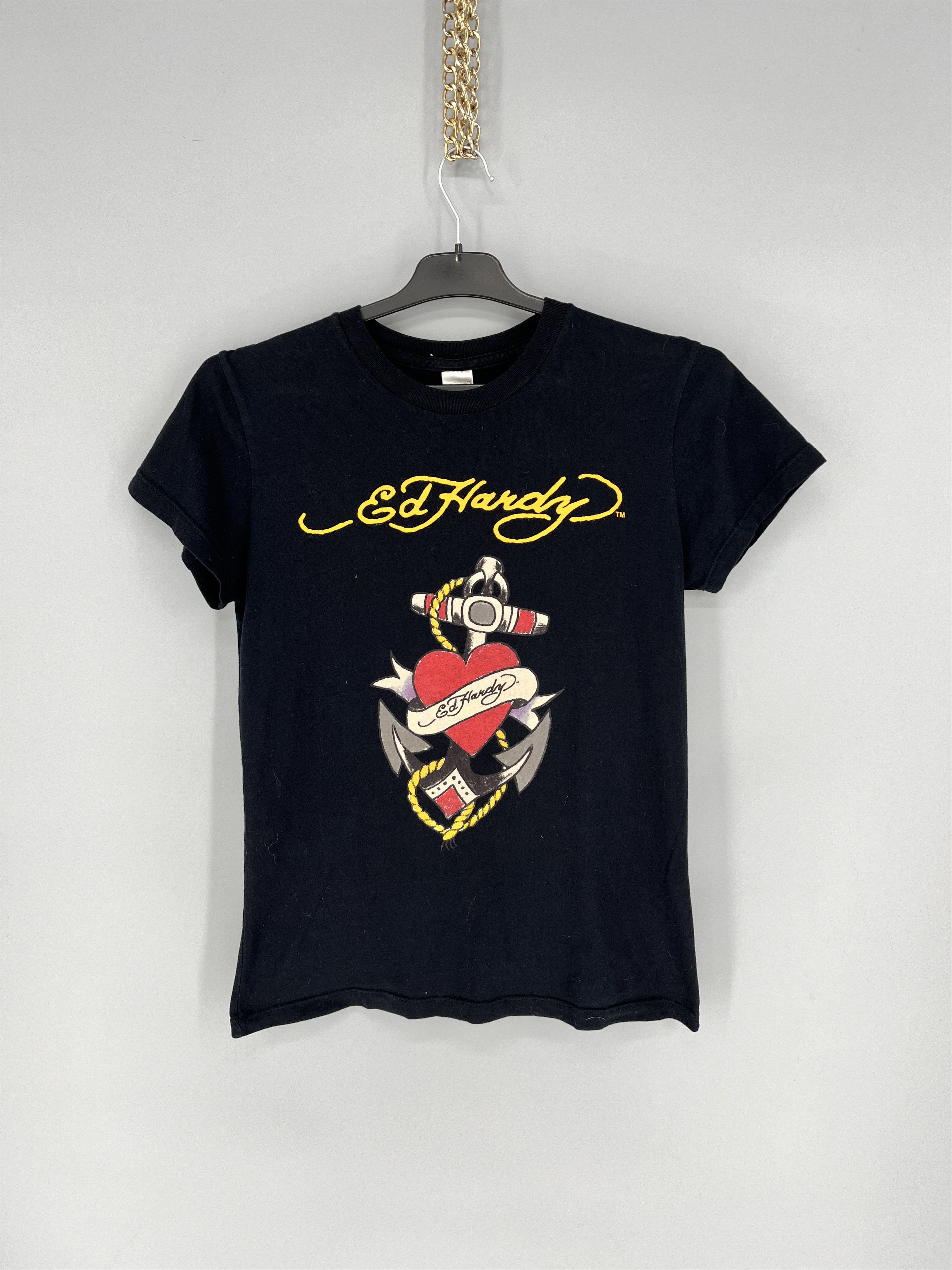 Christian Audigier Vintage Y2K Christian Audigier Women’s Rhinestones T-Shirt Size M / US 6-8 / IT 42-44 - 1 Thumbnail