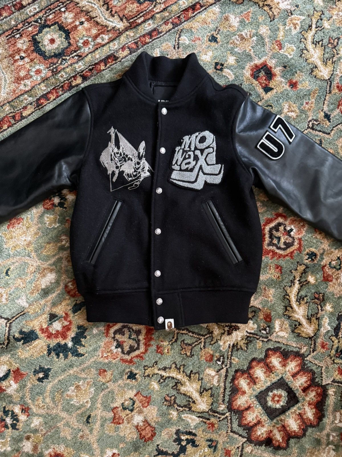 Bape BAPE x UNKLE Mo'Wax Varsity Jacket Size M Size US S / EU 44-46 / 1 - 1 Thumbnail