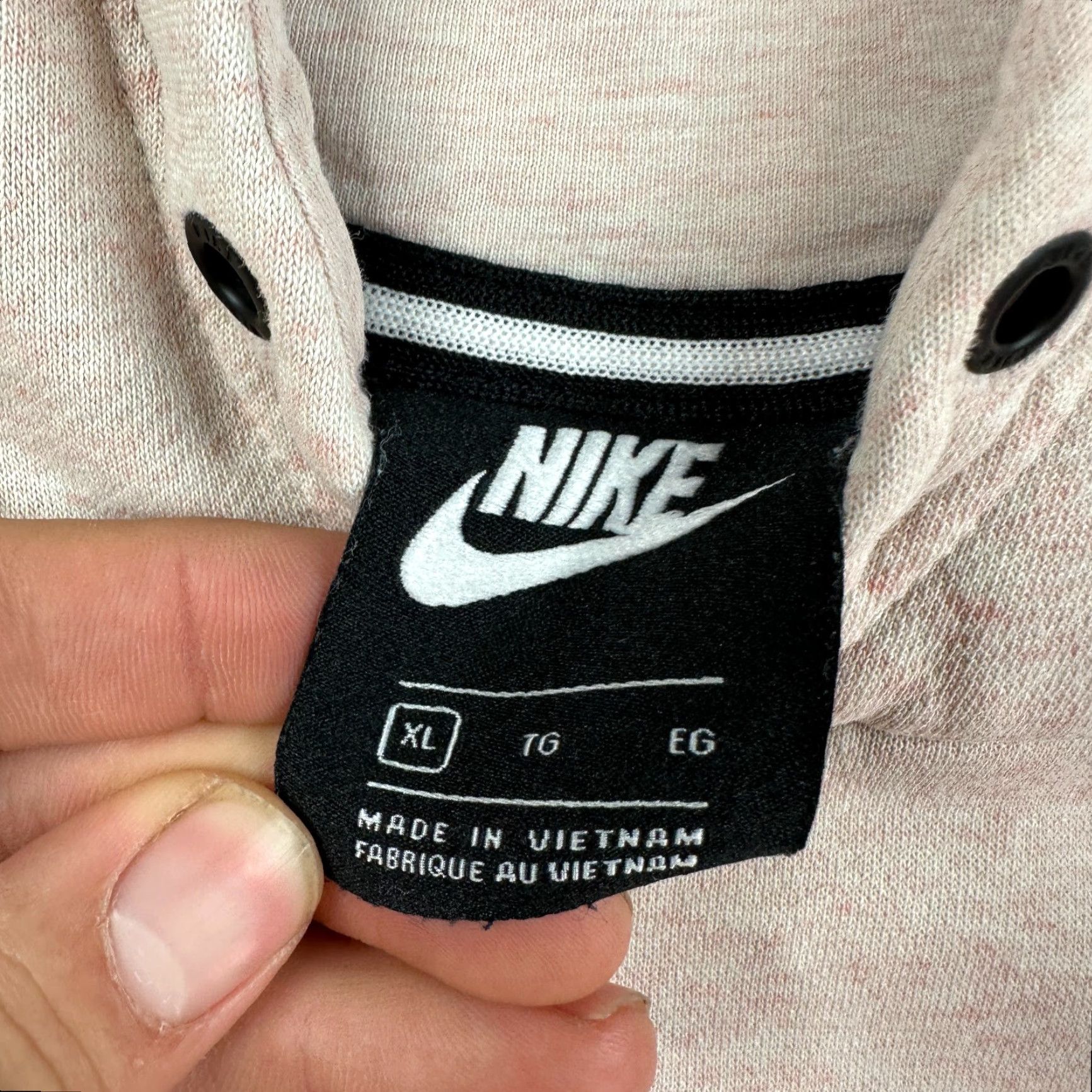 Nike Nike Sportswear Rally Hoodie Womens XL Pink White Swoosh Pullover Hooded Pockets Crew Neck Vintage: No Size XL / US 12-14 / IT 48-50 - 4 Thumbnail
