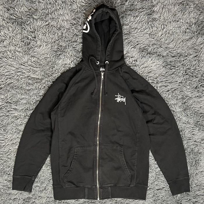 Vintage Y2K 2000s Stussy C-Crown Zip Up Hoodie Sweatshirt | Grailed