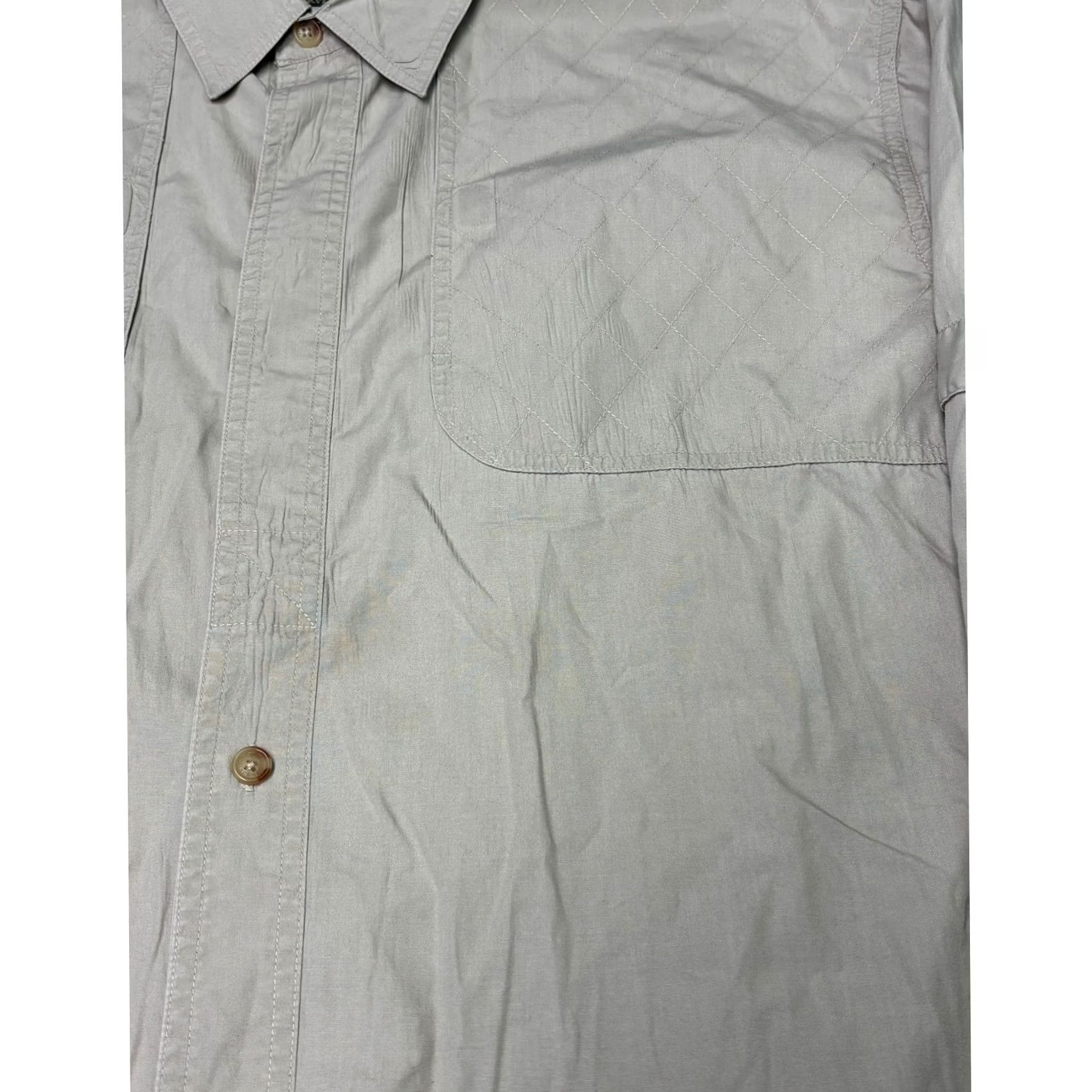 Orvis VINTAGE Orvis Mens Khaki Cotton Long Sleeve Fishing Shirt Vented Shoulder L Size US L / EU 52-54 / 3 - 2 Thumbnail