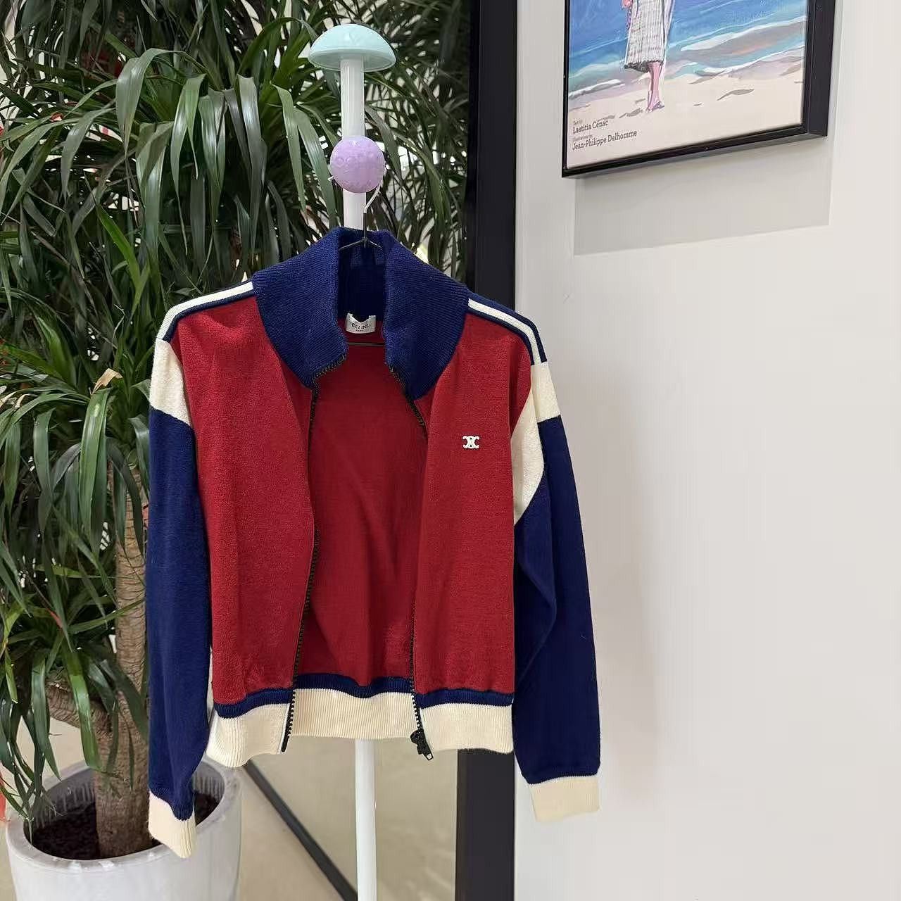 Celine Celine Colorblock Logo Zip Jacket Size S Size S / US 4 / IT 40 - 1 Thumbnail