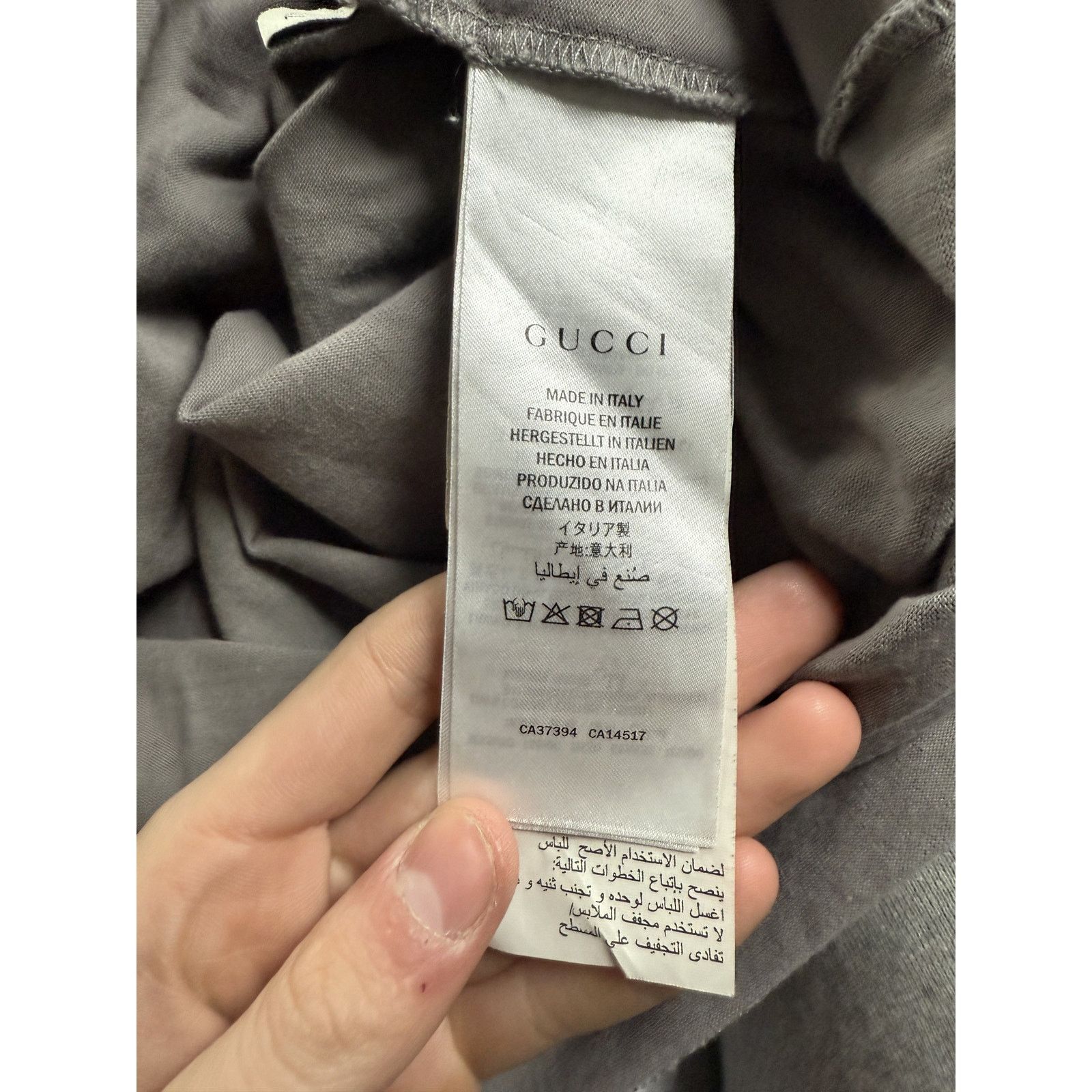 Gucci Gucci Tee Grey Green Used XL Size US XL / EU 56 / 4 - 9 Thumbnail