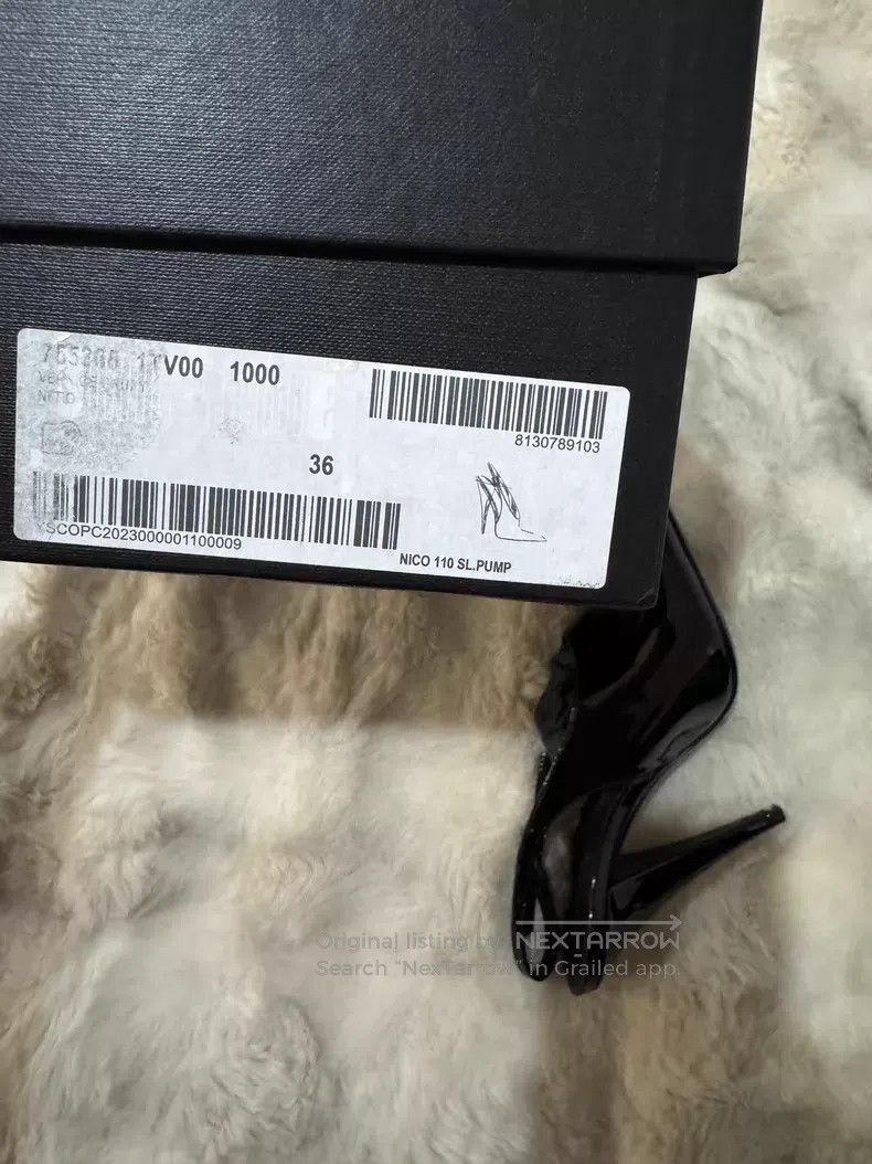 Saint Laurent Paris Saint Laurent Paris Crystal Rhinestone Patent Leather High Size US 5.5 / IT 35.5 - 9 Thumbnail
