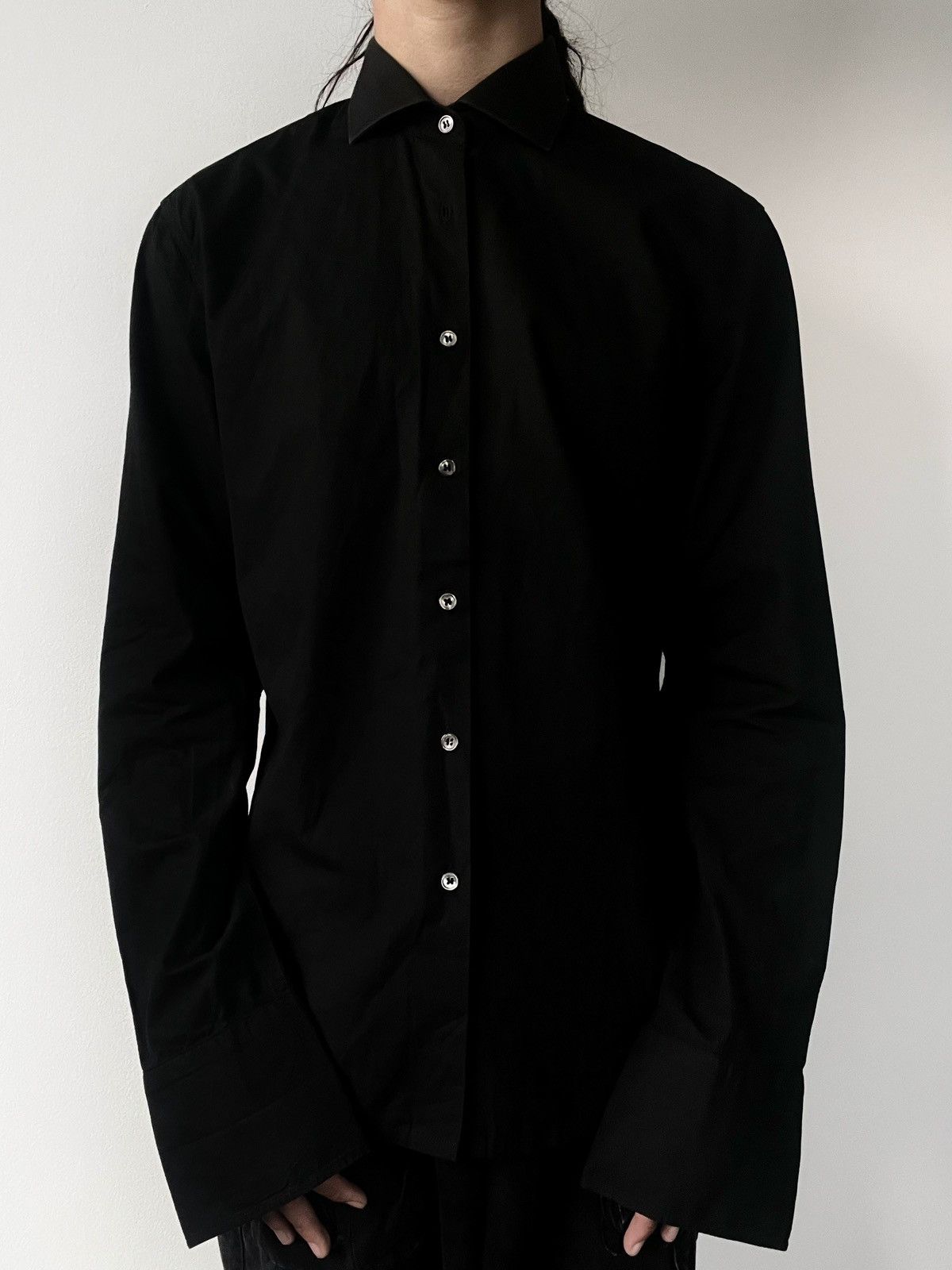 Raf Simons Raf Simons 2000-2001 Runaway Black SHIRT Size US M / EU 48-50 / 2 - 7 Thumbnail