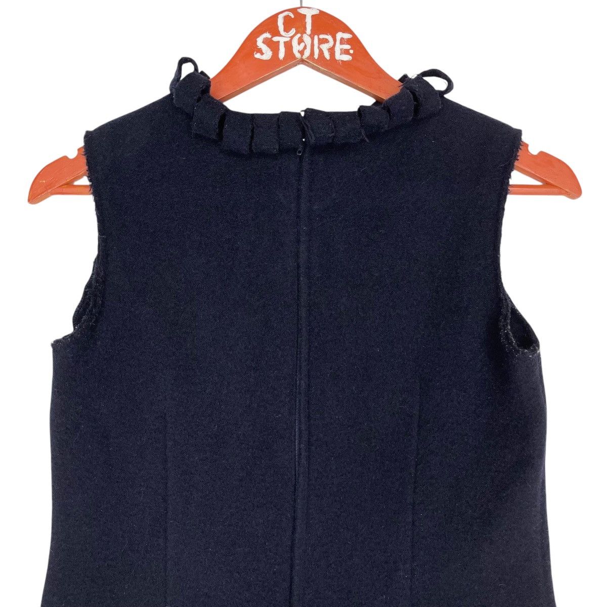 Japanese Brand A/T Sleeveless Top Dark Blue Size S / US 4 / IT 40 - 3 Thumbnail