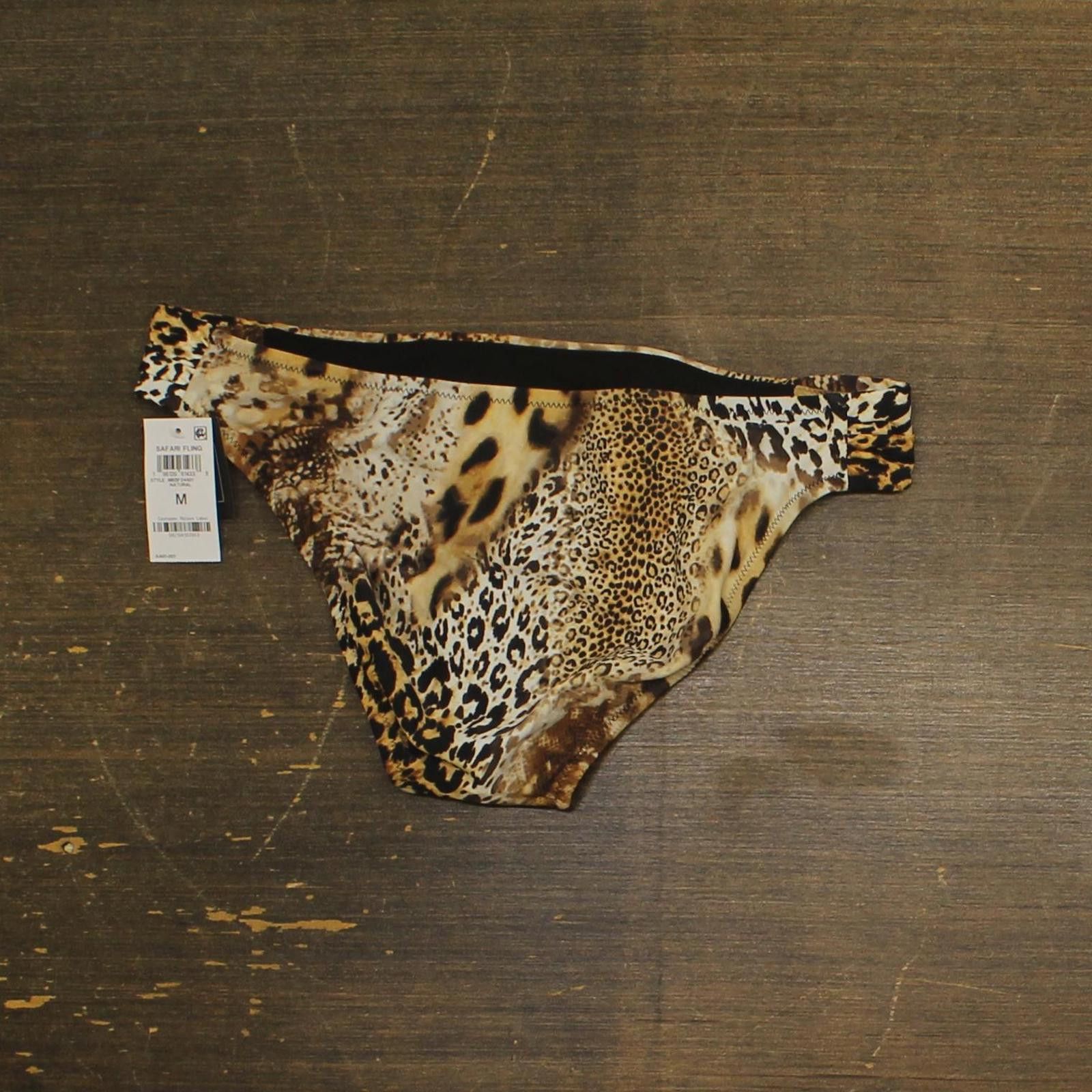 Bar III Nwt Bar Iii Hipster Bikini Bottoms Natural Animal Brown M Size ONE SIZE - 2 Thumbnail