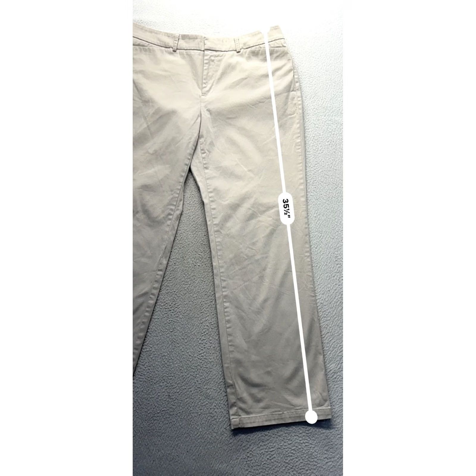 Dockers DOCKERS Pants Khakis WOMENS 12P Medium Beige Straight Flat Front Zip Cash? Size 34" / US 12 / IT 48 - 6 Thumbnail