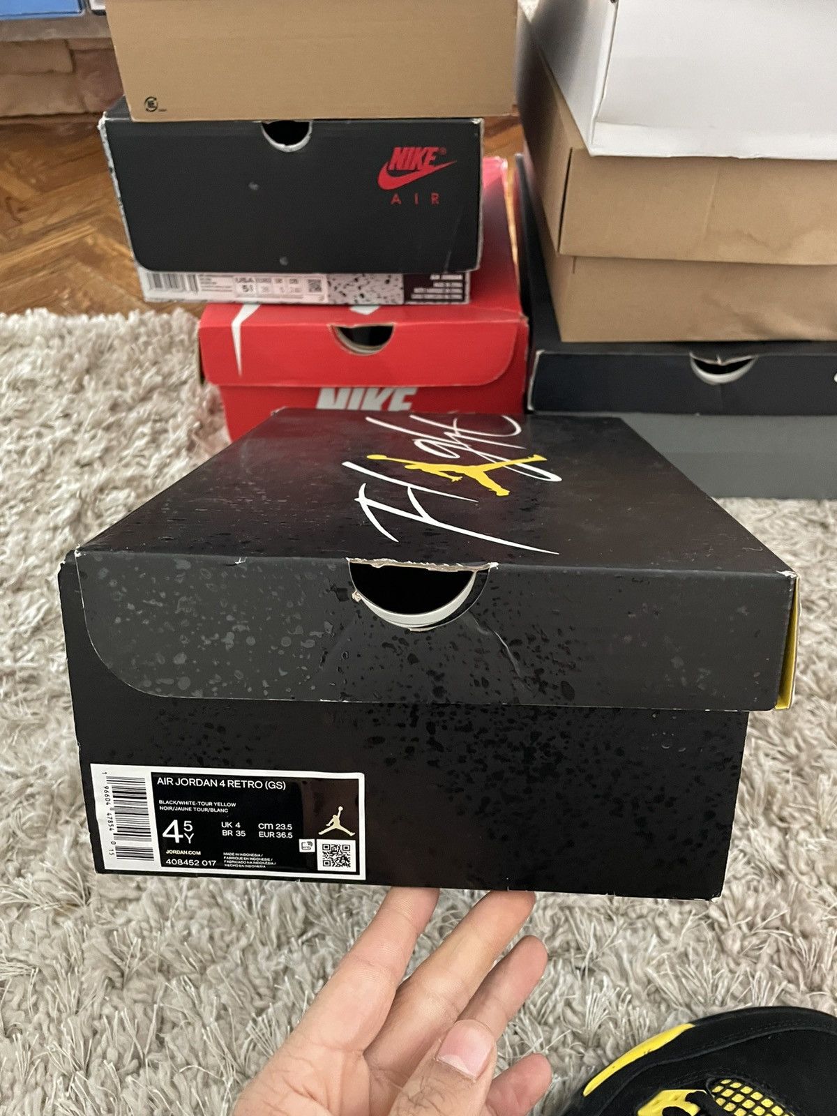 Jordan Brand Jordan 4 Thunder Size US 6 / IT 36 - 9 Thumbnail