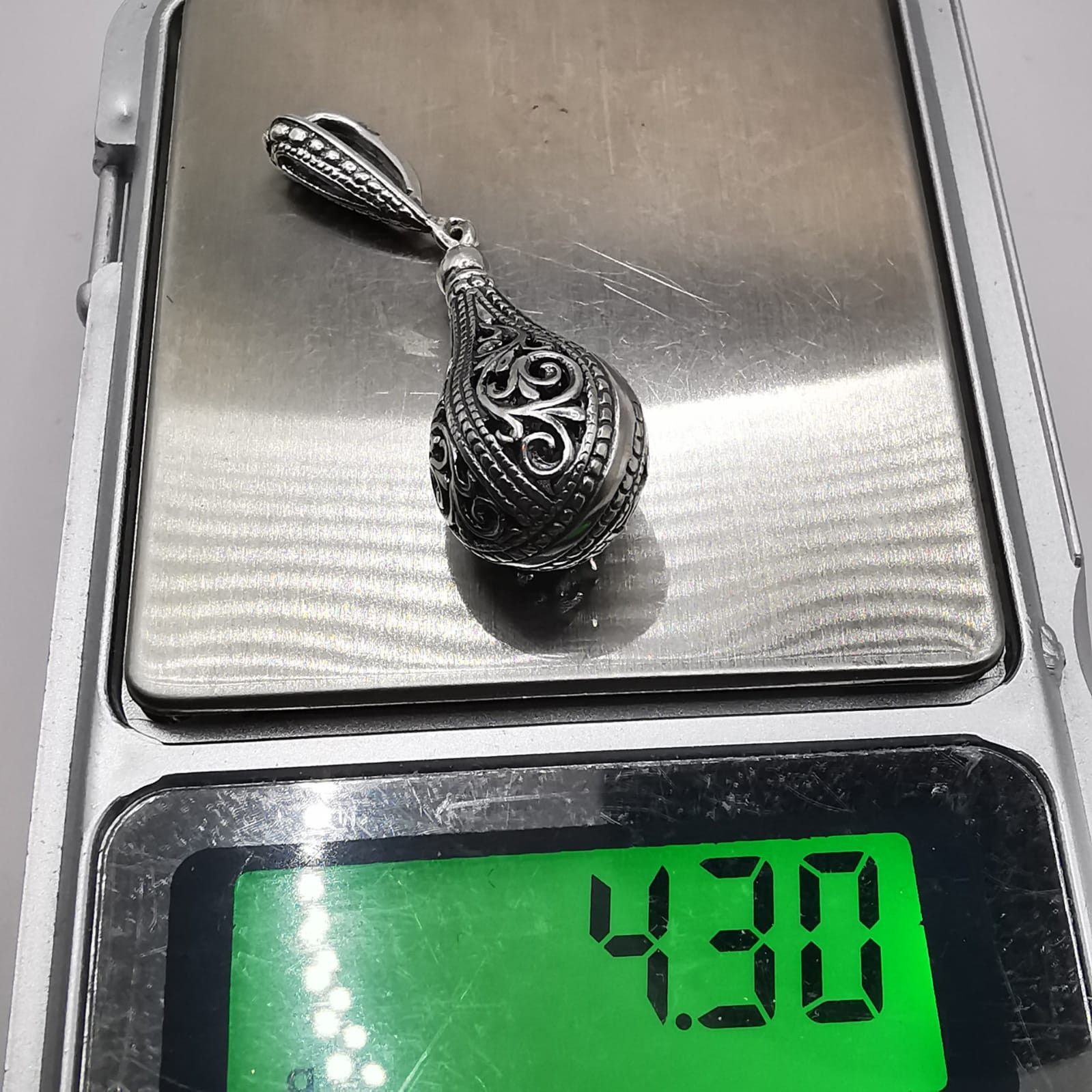 Sterling Silver Vintage Elegant Pendant Made of 925 Silver 4,30g Size ONE SIZE - 8 Thumbnail