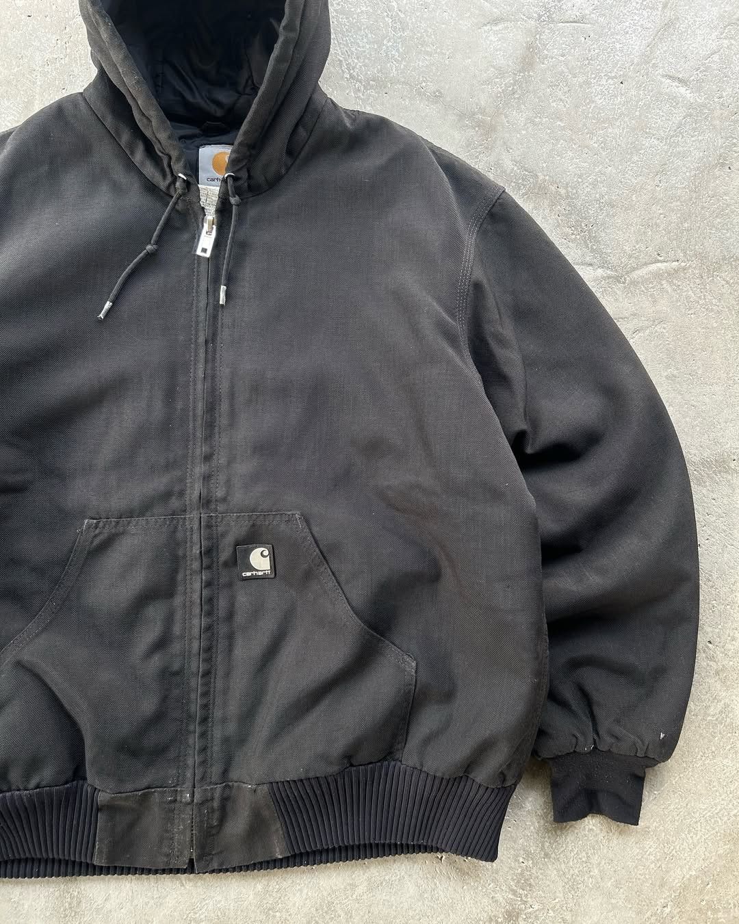 Carhartt × Vintage 90's Carhartt J133 BLK Active Wear Denim Jacket Size US M / EU 48-50 / 2 - 4 Thumbnail