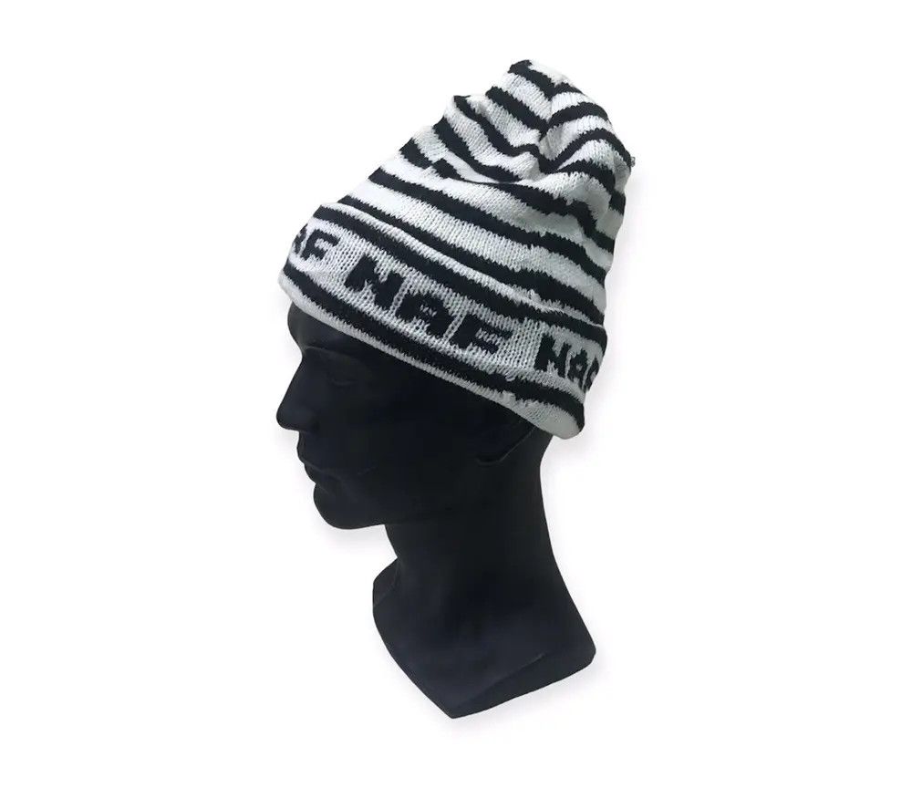 image of Naf Naf Paris Stripe Jail Beanie Hat, Men's