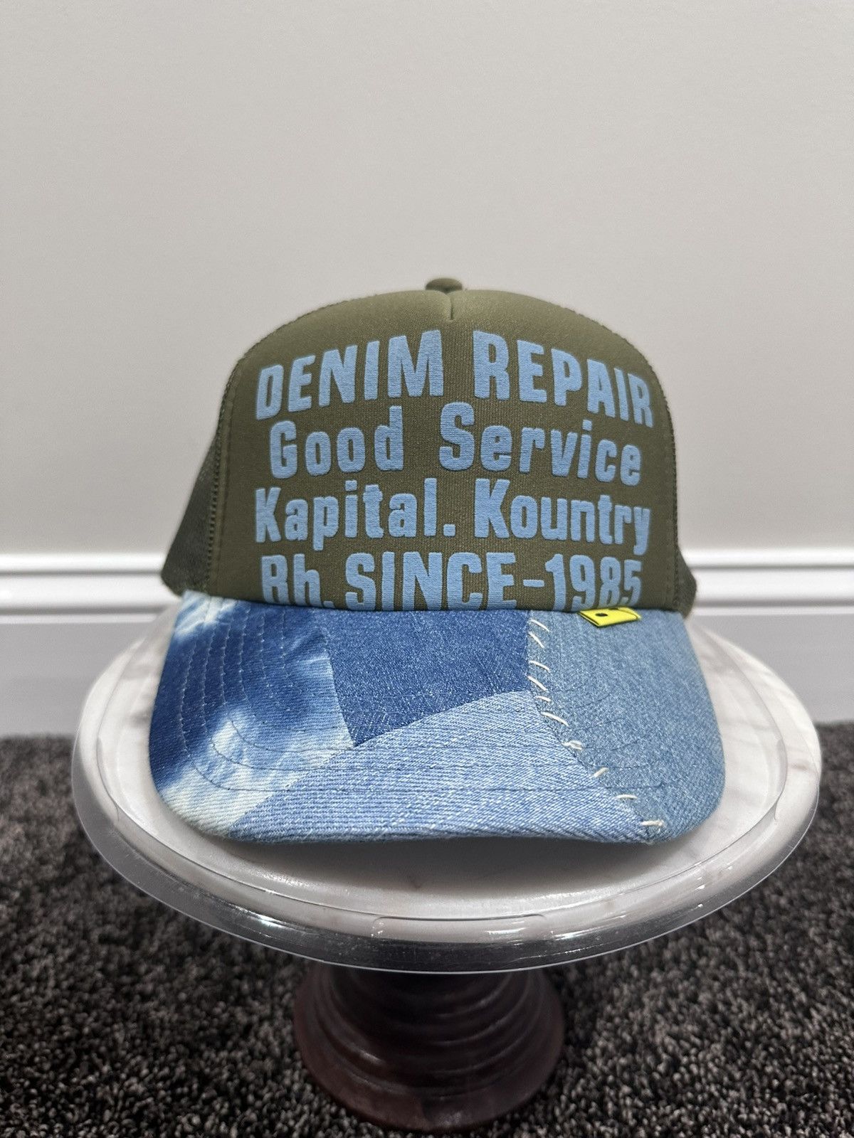 Kapital Kapital Kountry Denim Repair Service Green / Blue Trucker Size ONE SIZE - 1 Thumbnail