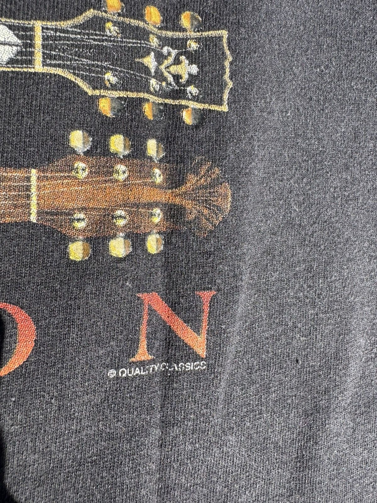 Band Tees × Vintage 1999 Guitar Flag Vintage 90’s Rock Band T-Shirt Size US L / EU 52-54 / 3 - 6 Thumbnail