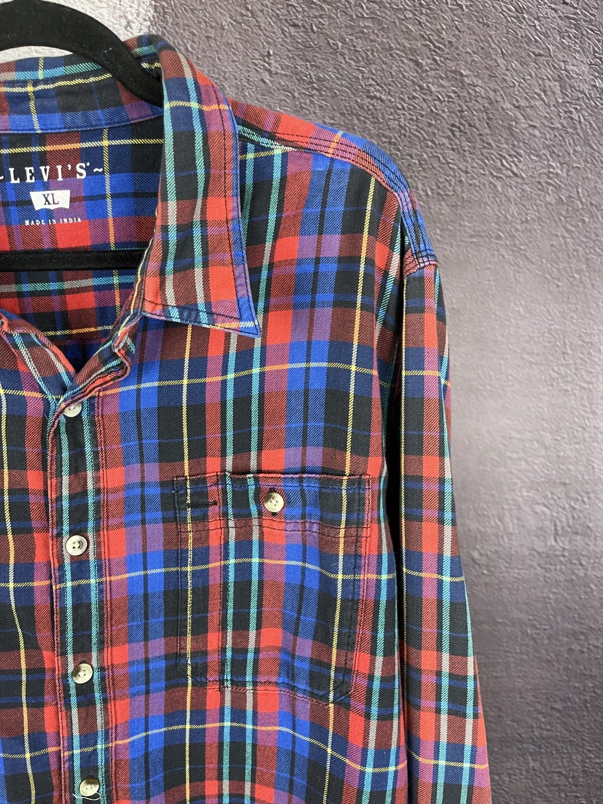 Flannel Levi’s vintage y2k multicolour flannel long sleeve shirt Size US XL / EU 56 / 4 - 5 Thumbnail