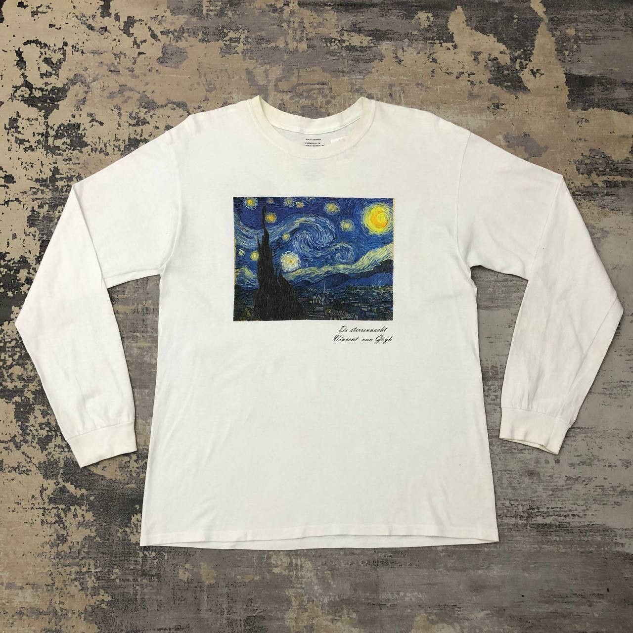 Vintage T354 DE STERRENNACHT VINCENT VAN GOGH ART TEE Size US XL / EU 56 / 4 - 2 Thumbnail