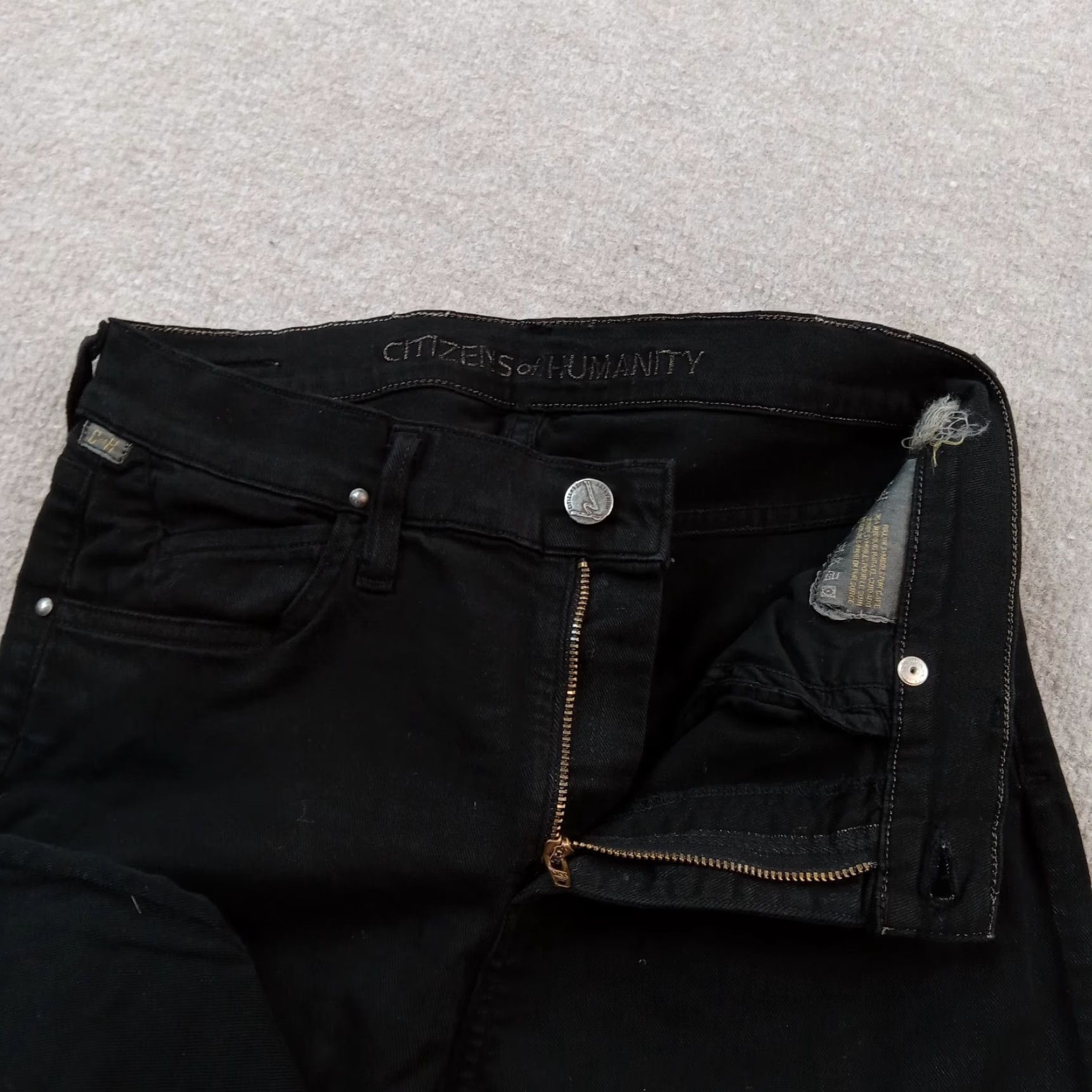 Citizens Of Humanity Citizens of Humanity COH Womens Black Straight Leg Stretch Jeans 26x28 Regular Size 28" / US 6 / IT 42 - 6 Thumbnail