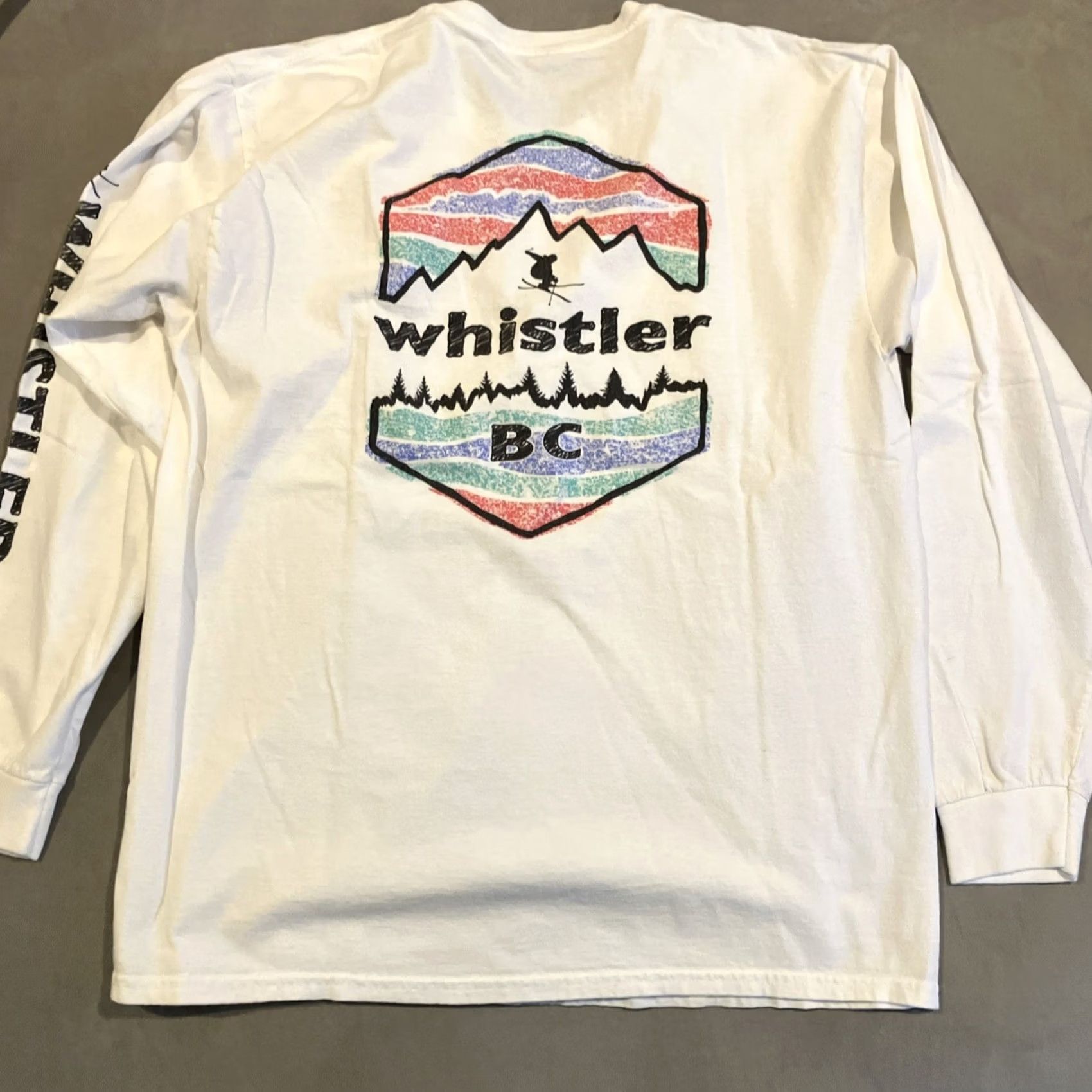 Whistles Vintage Whistler BC Single Stitch Long Sleeve Shirt - Mens Large Size US L / EU 52-54 / 3 - 6 Thumbnail