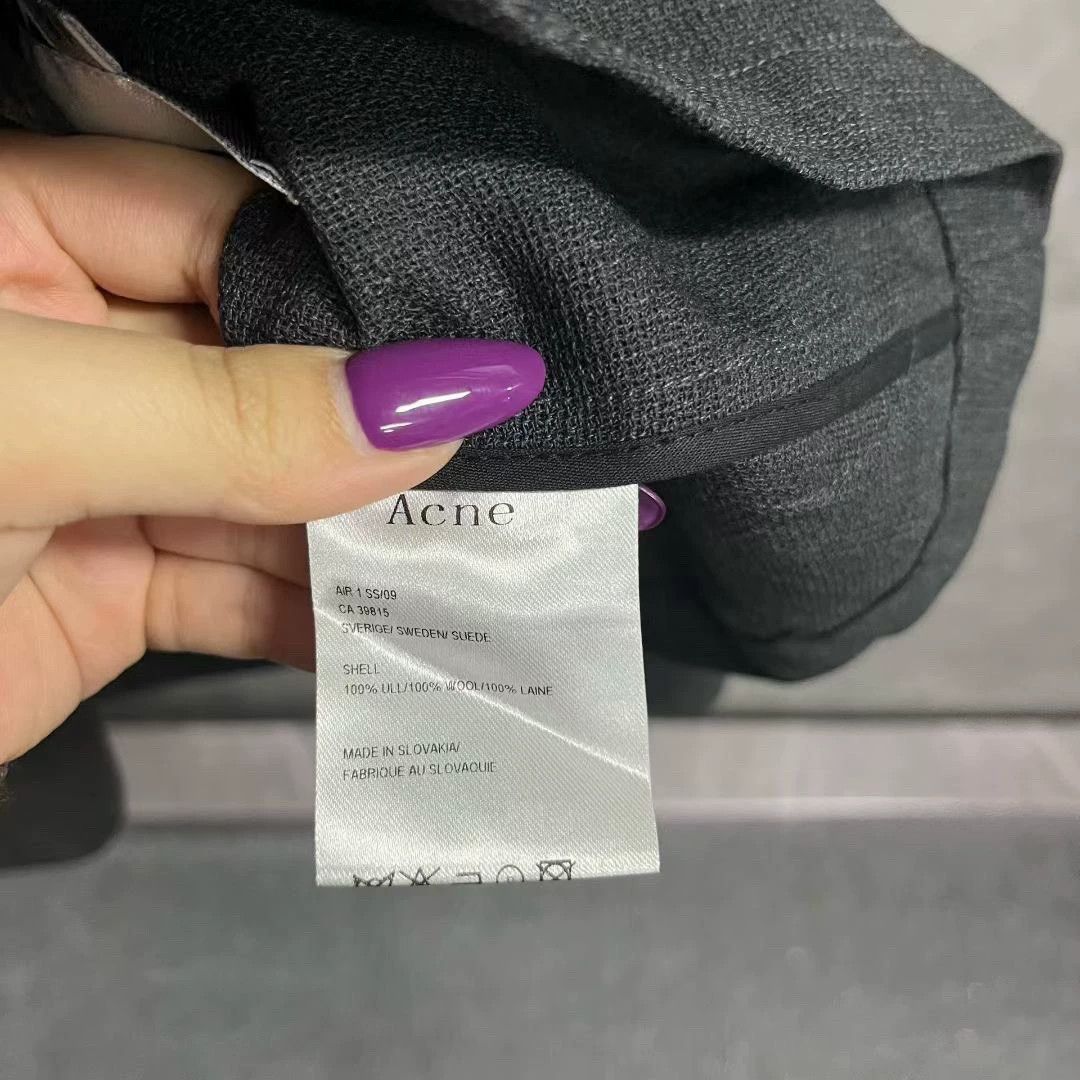 Acne Studios acne studios gray long sleeve blazer jacket Size US L / EU 52-54 / 3 - 2 Thumbnail