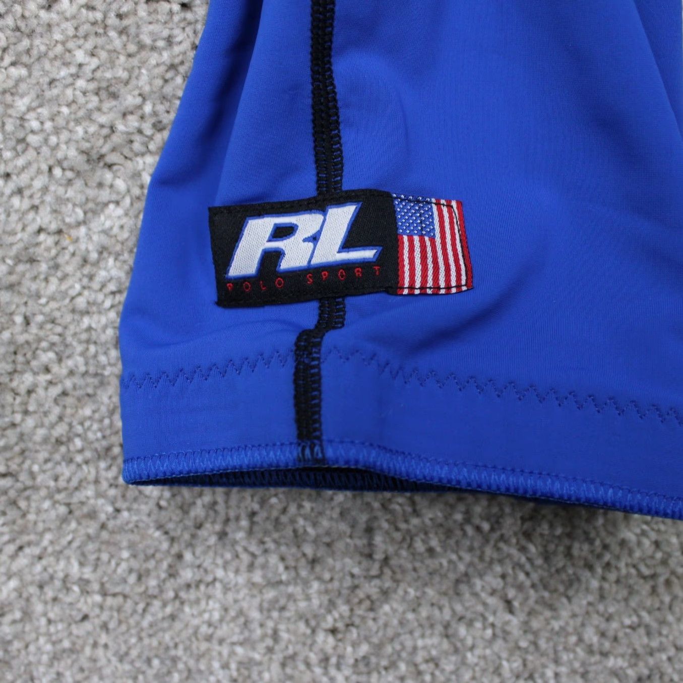 Vintage VINTAGE Polo Sport Shorts Mens Large Blue 9" Inseam Bermuda Drawstring Pockets New with Tags Size US L / EU 52-54 / 3 - 7 Thumbnail