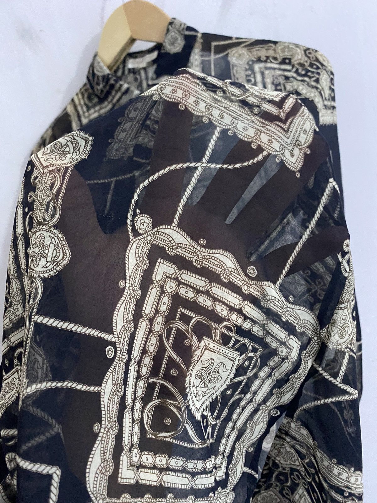 Burberry Burberrys Sheer See Through 80s Shirts Size US S / EU 44-46 / 1 - 9 Thumbnail