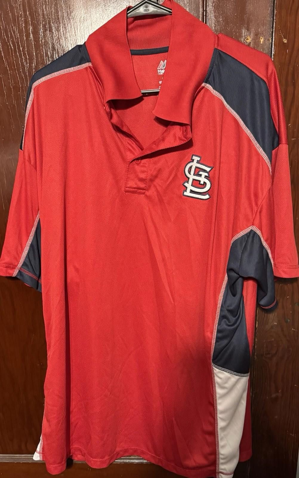 Majestic St. Louis Cardinals Majestic polo shirt Men's Size 2XL Red Size US XXL / EU 58 / 5 - 1 Thumbnail