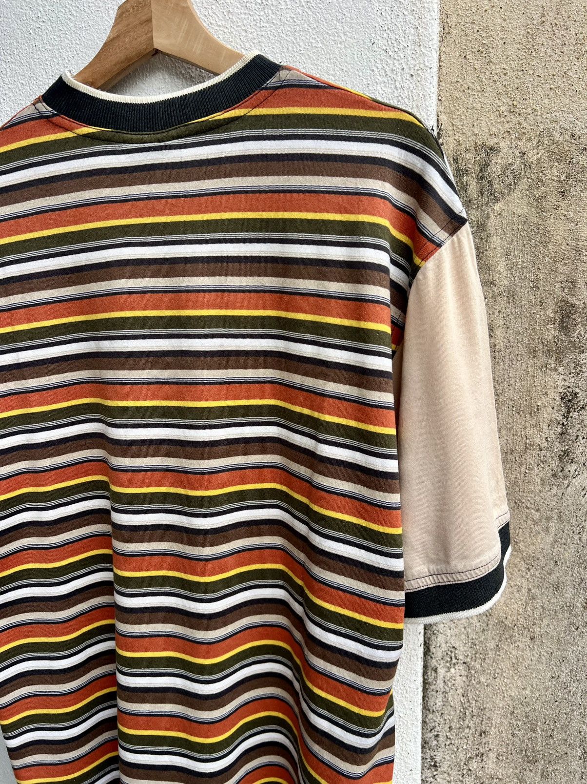 Cross Colours × Vintage VINTAGE RARE CROSS COLOURS STRIPES TEE Size US M / EU 48-50 / 2 - 11 Thumbnail