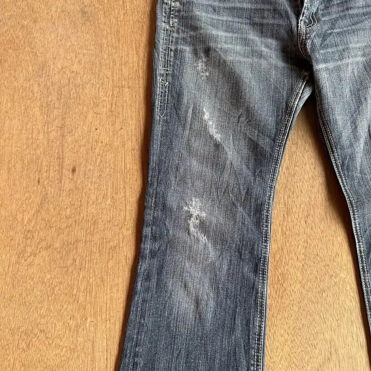 Japanese Brand FLARE/BOOTCUT💥VINTAGE ORIRIN JEANS BIG STITCH DENIM PANTS Size US 31 - 5 Thumbnail