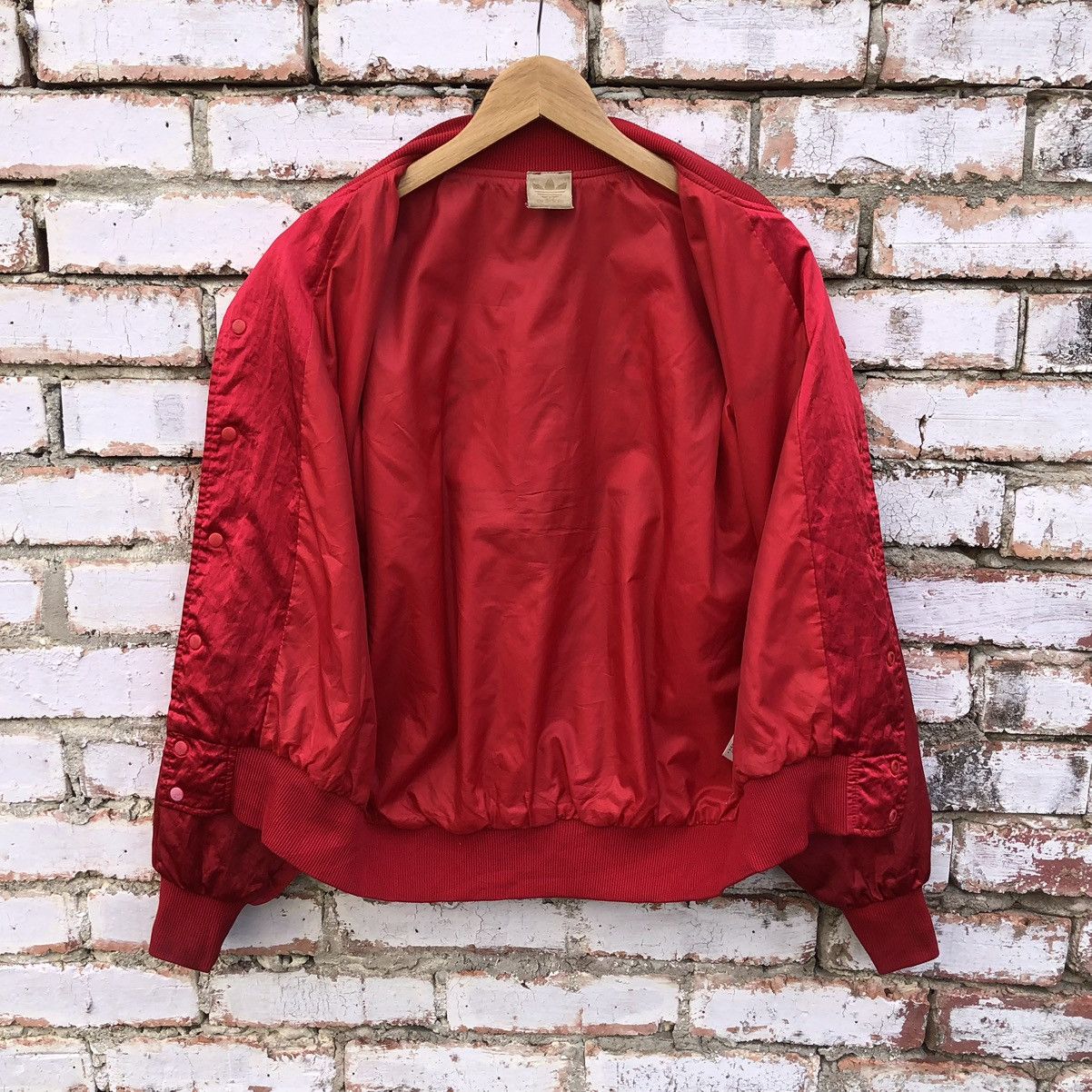Adidas Vintage 80/90s Adidas Big Logo Descente Nylon Bomber Jacket Size US M / EU 48-50 / 2 - 6 Thumbnail