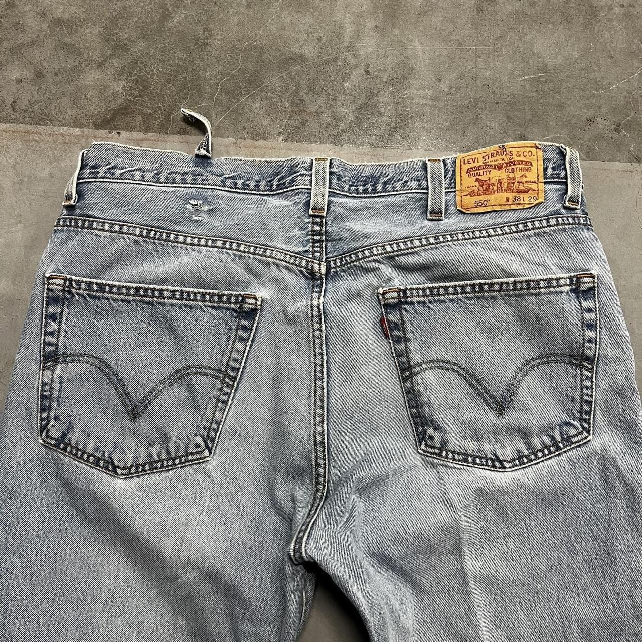 Levi's Vintage Y2K/2000s Baggy Skater Style Levis Light Wash Ripped Denim Jeans! Size US 38 / EU 54 - 7 Thumbnail