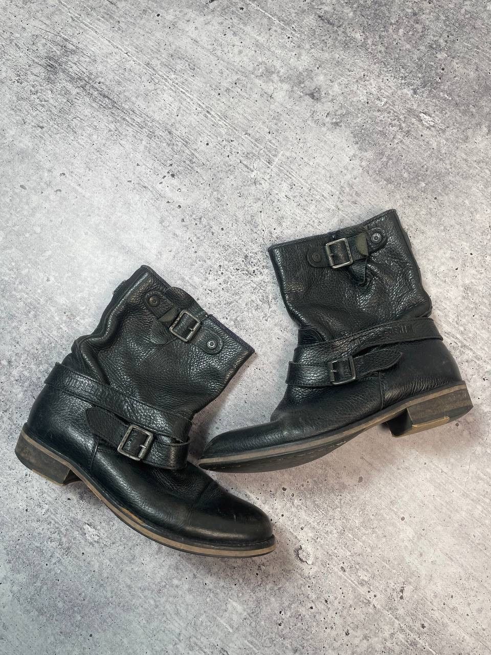 A.S.98 Vintage AS98 Airstep Style High Belt Ankle Boots Y2K Size US 9 / IT 39 - 2 Thumbnail