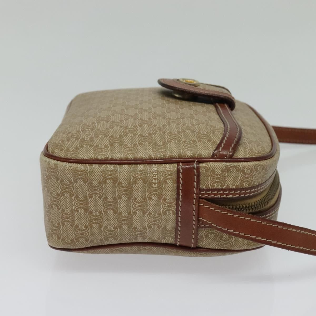 Celine CELINE Macadam Canvas Shoulder Bag Beige Size ONE SIZE - 5 Thumbnail