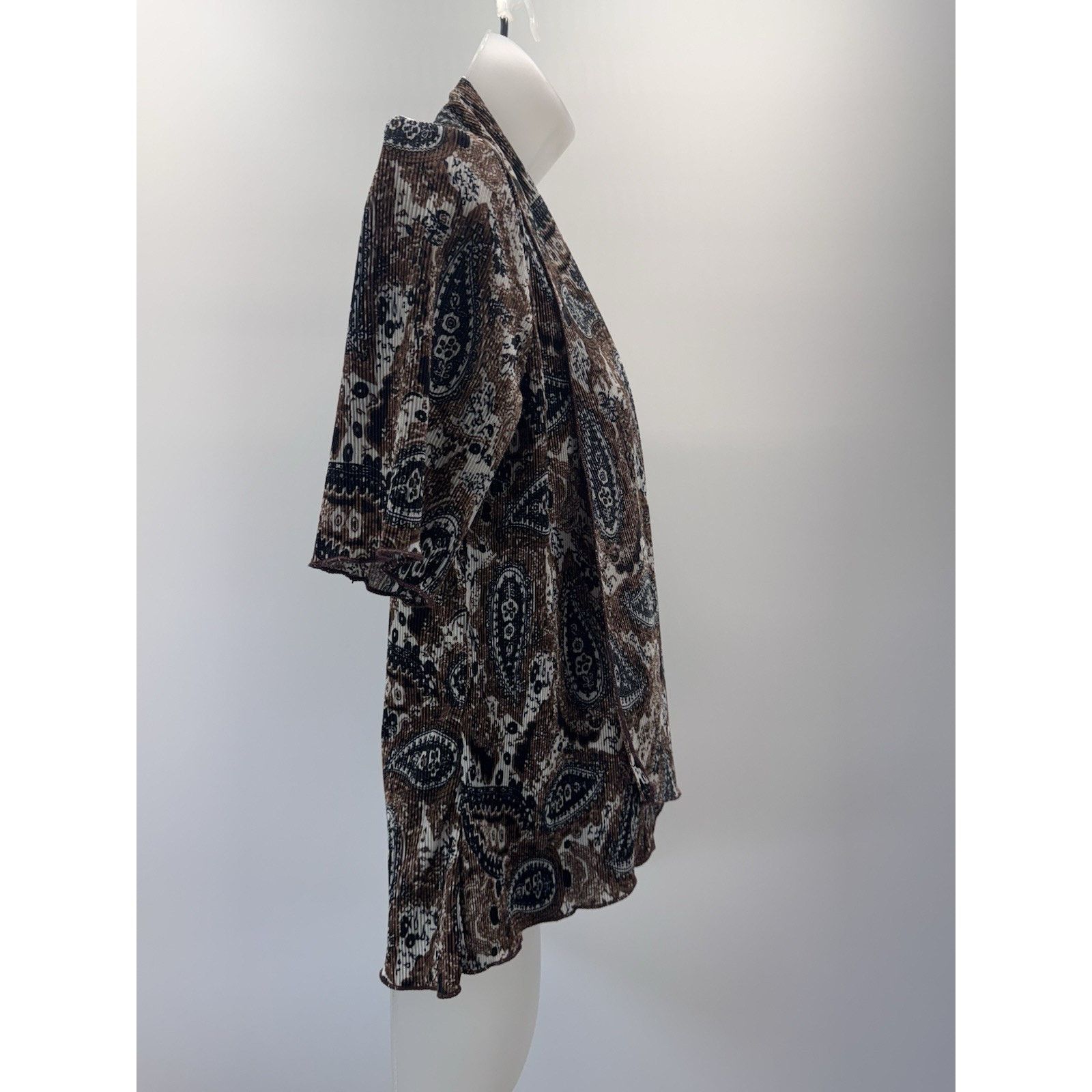 Other Notations Shirt Women’s Petite S Cardigan Tank Cream Brown Size S / US 4 / IT 40 - 3 Thumbnail