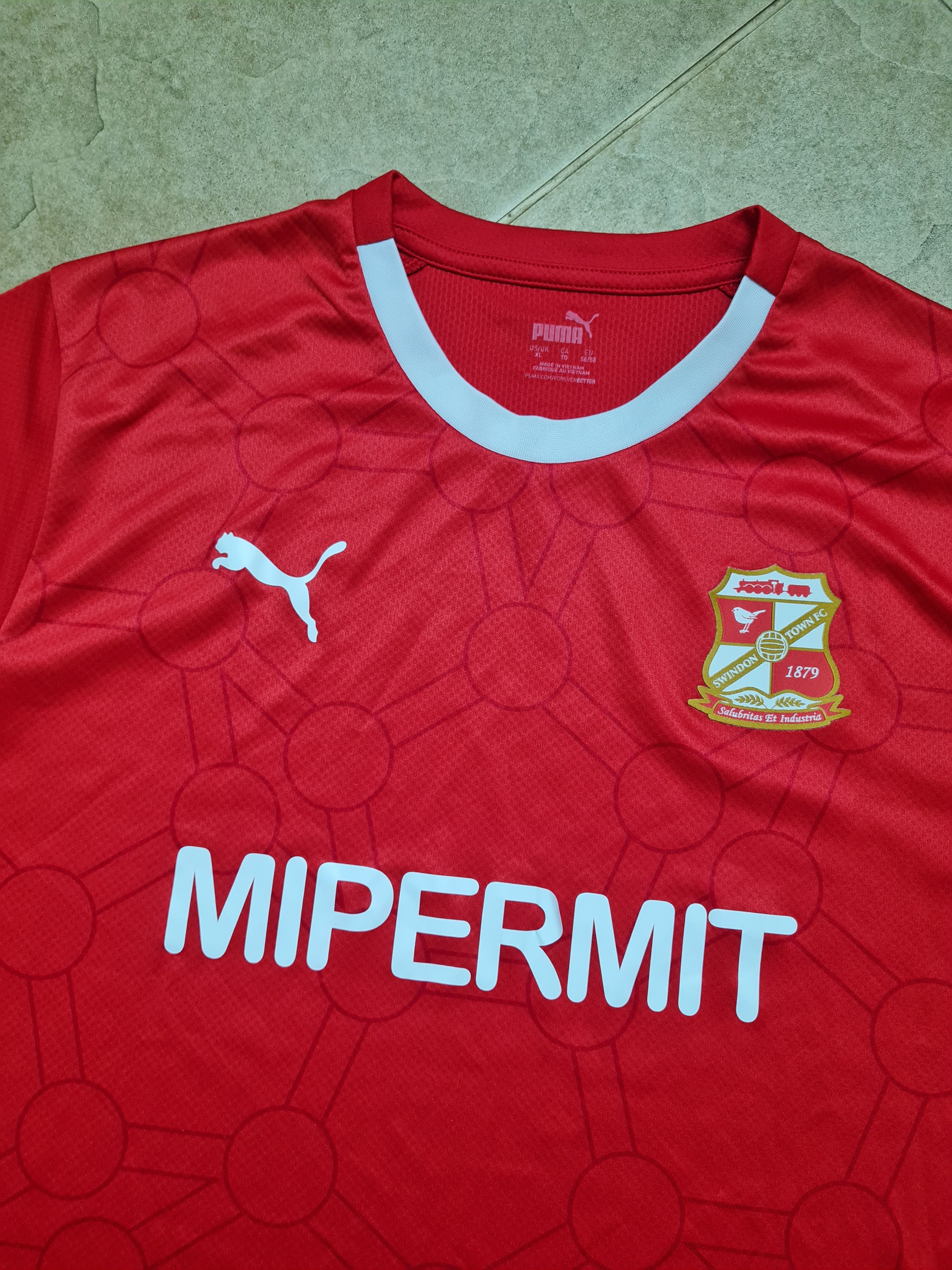 Puma Puma Swindon Town FC 2023-24 Home Football Shirt MiPermit Size US XL / EU 56 / 4 - 4 Thumbnail