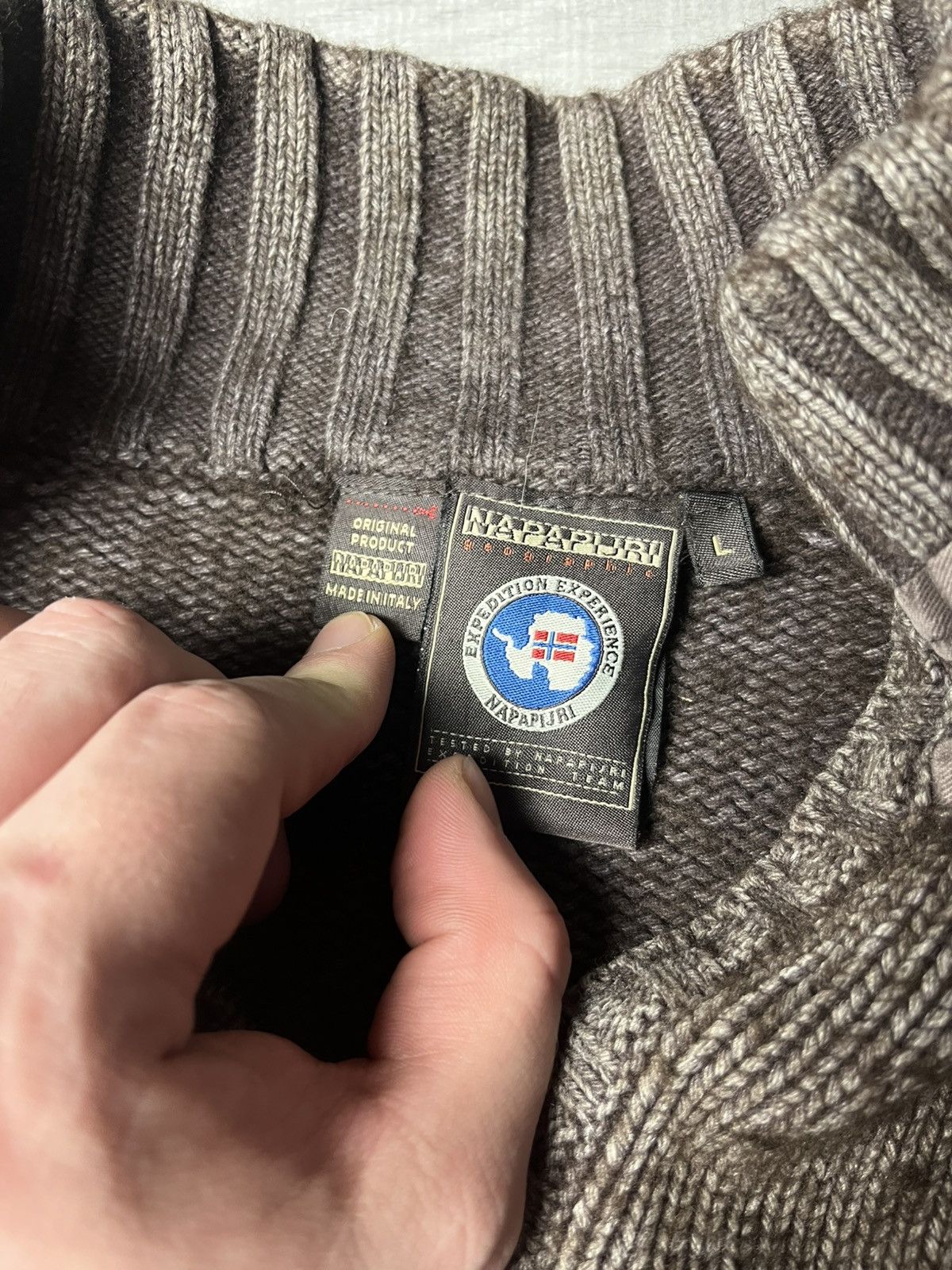 Napapijri Napapijiri sweater half zip wool size M/L Size US L / EU 52-54 / 3 - 4 Thumbnail