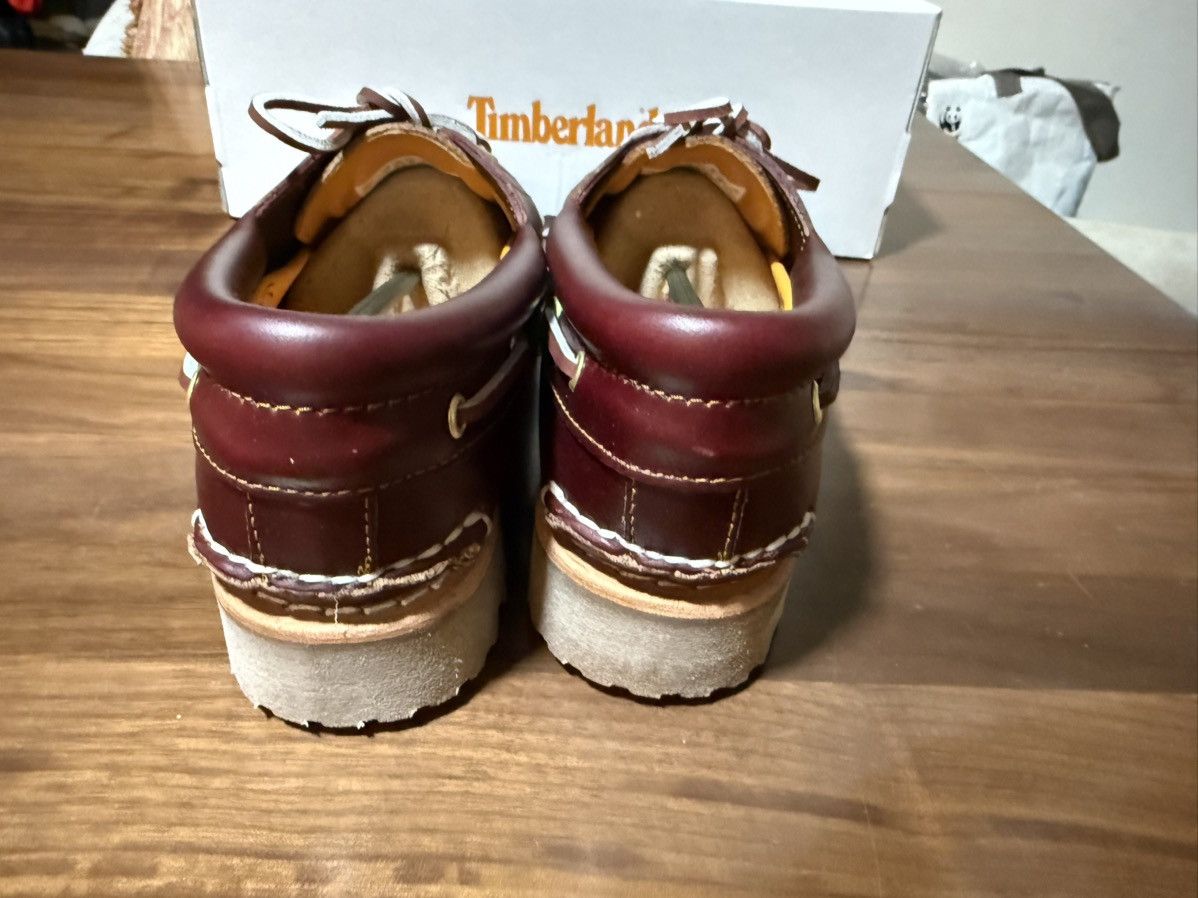 Timberland Timberland® Authentic 3-Eye Lug Handsewn Boat Shoe Burgundy Size US 11 / EU 44 - 6 Thumbnail
