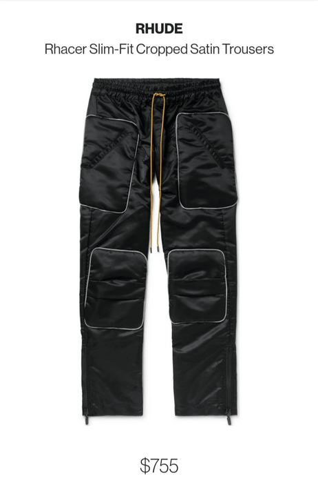 LEATHER RHACER PANTS