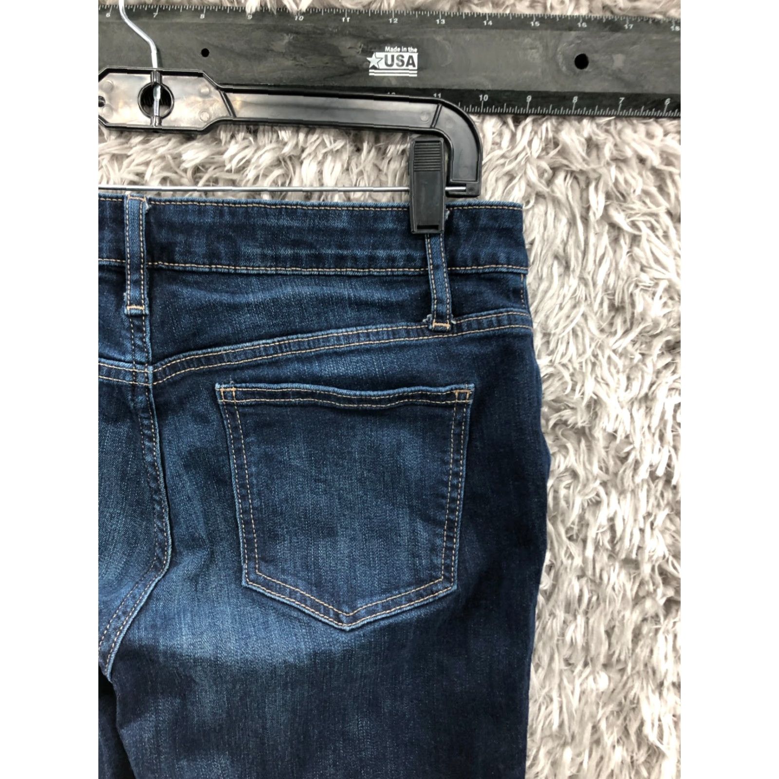 Vintage Simply Vera Straight Jeans Womens Size 8 Mid Rise Dark Wash Blue Denim Size 30" / US 8 / IT 44 - 6 Thumbnail