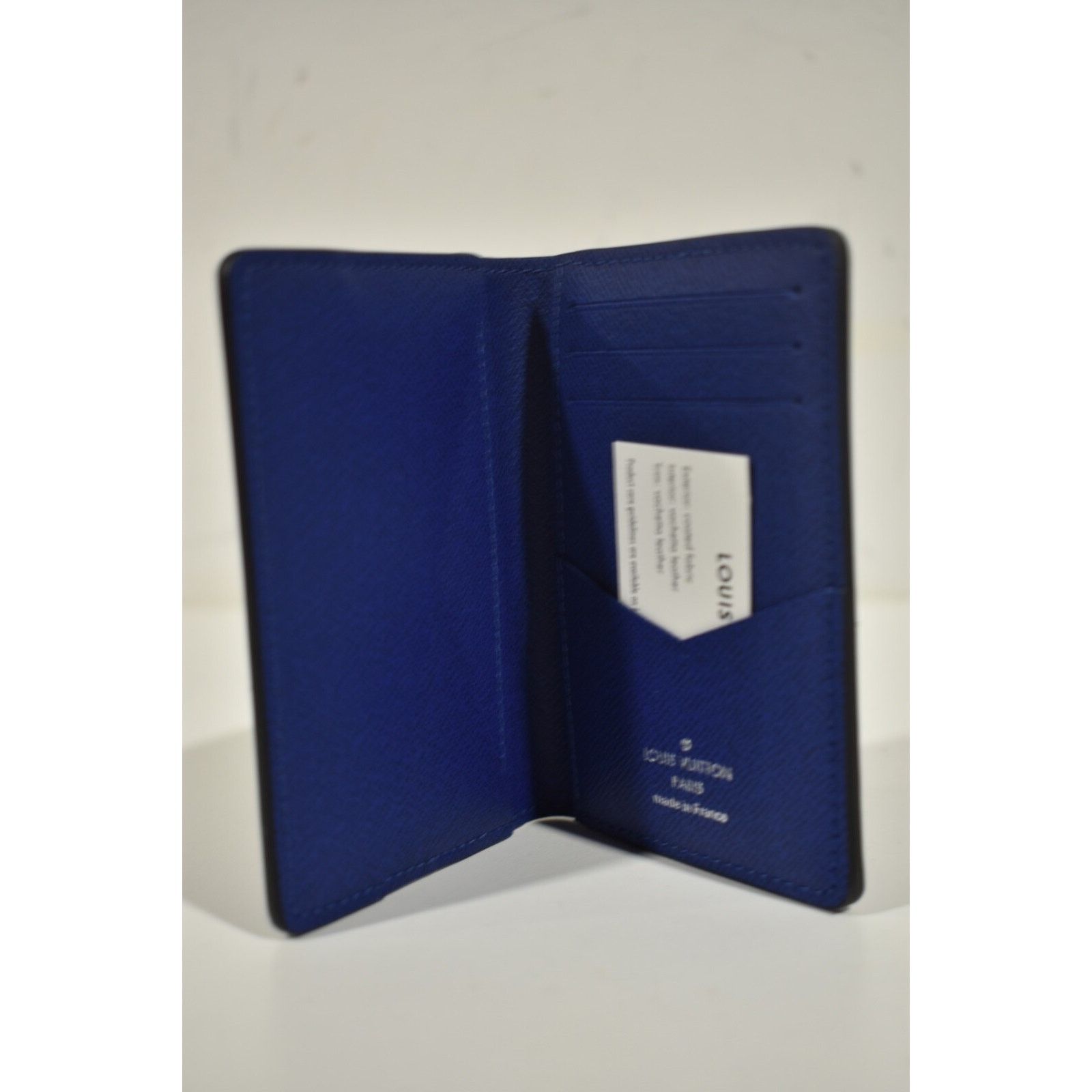 Louis Vuitton Louis Vuitton Navy Monogram Logo Pocket Organizer Wallet Size ONE SIZE - 8 Thumbnail